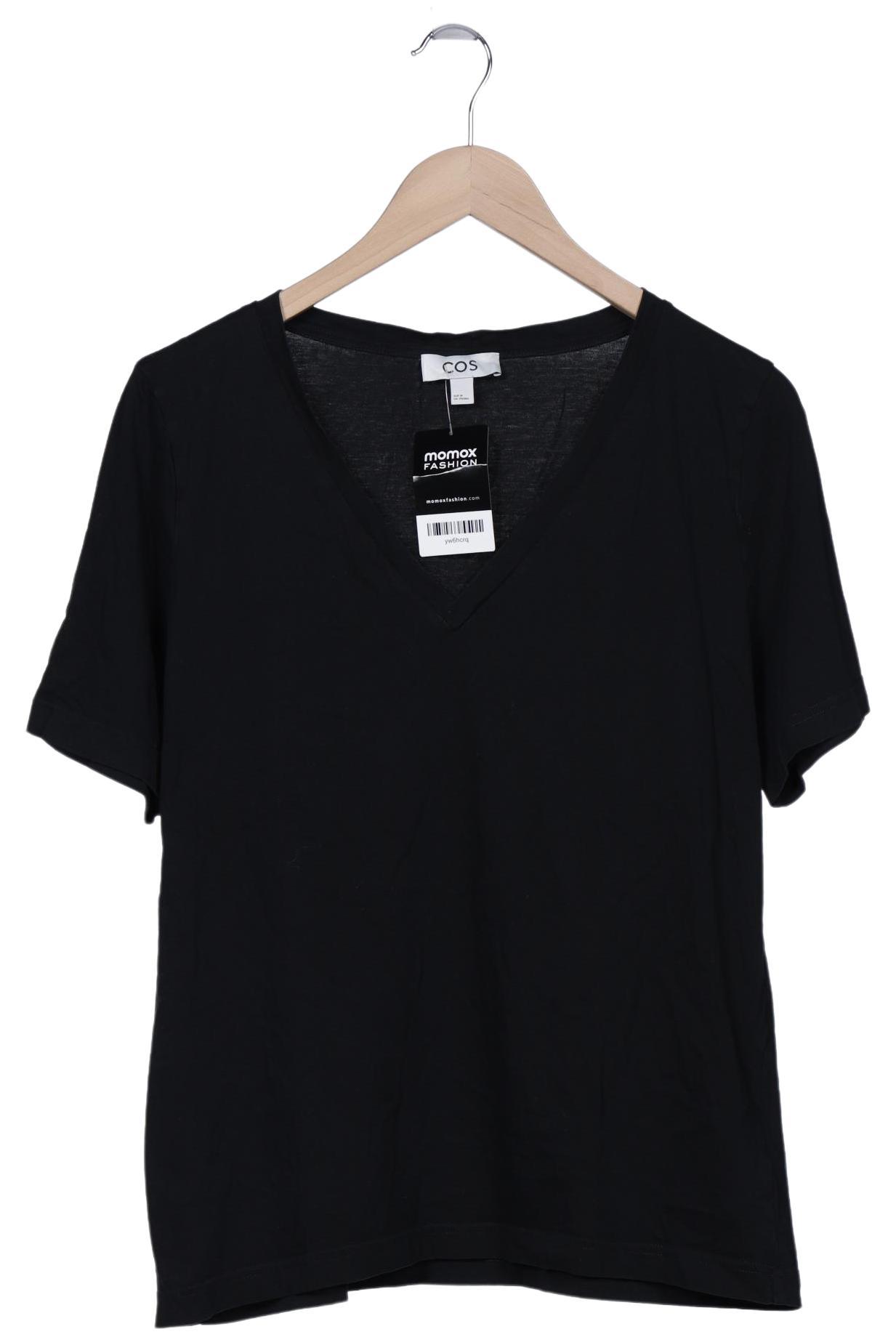 

COS Damen T-Shirt, schwarz, Gr. 38