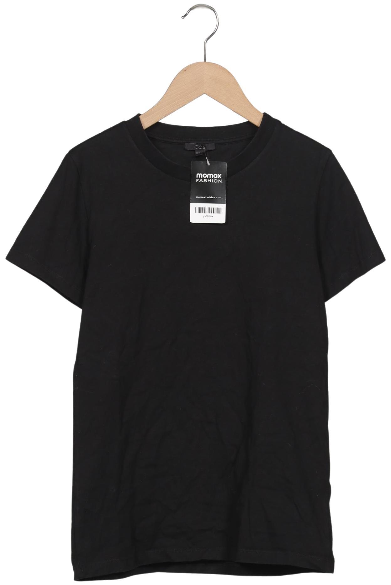 

COS Damen T-Shirt, schwarz, Gr. 36