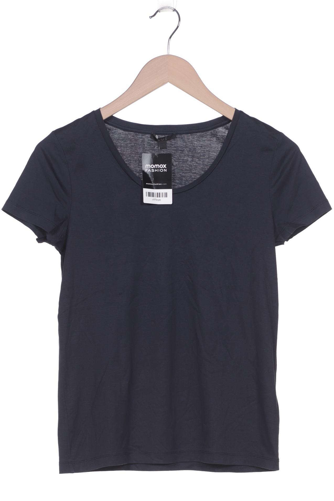 

COS Damen T-Shirt, marineblau, Gr. 36