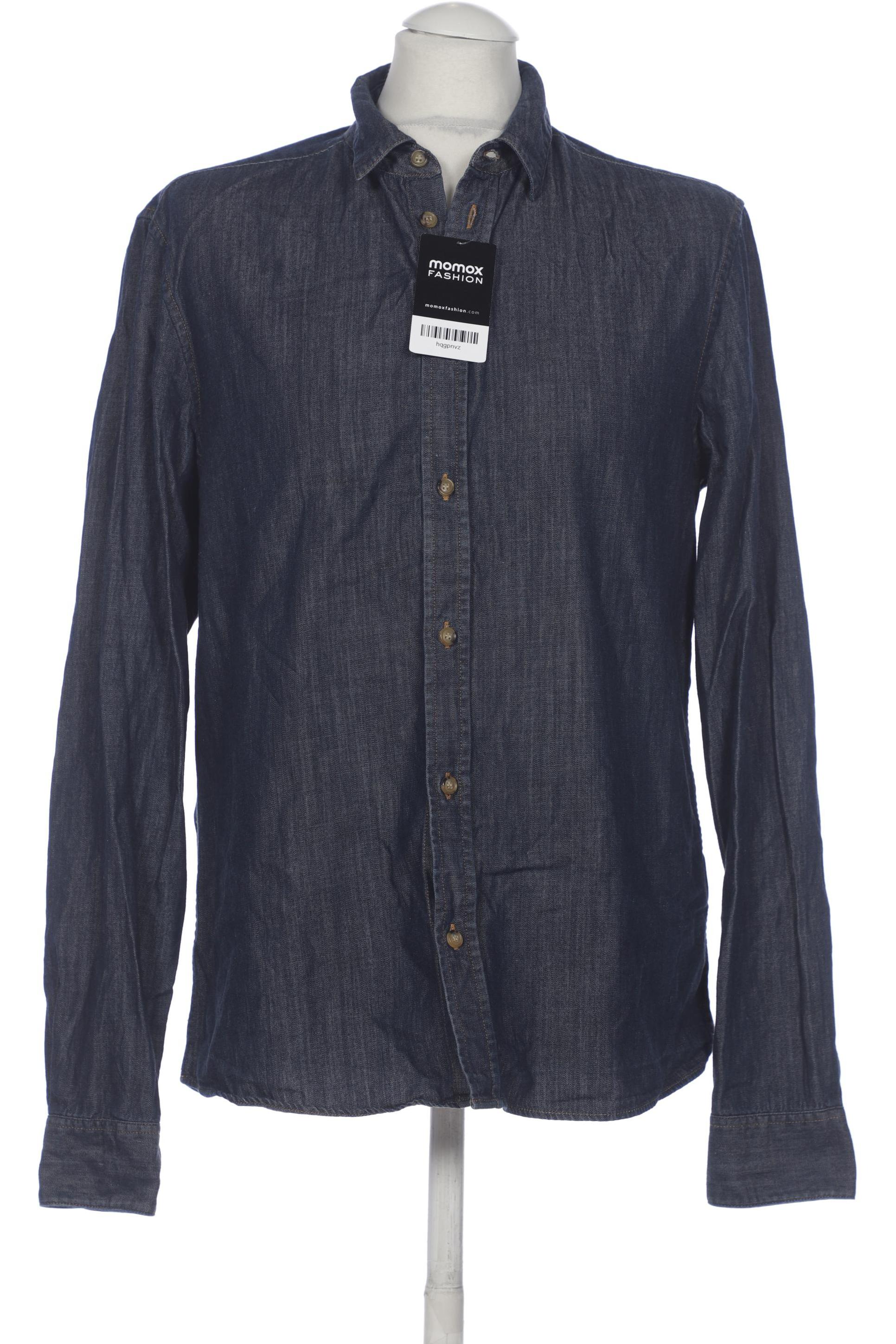 

COS Herren Hemd, marineblau, Gr. 48