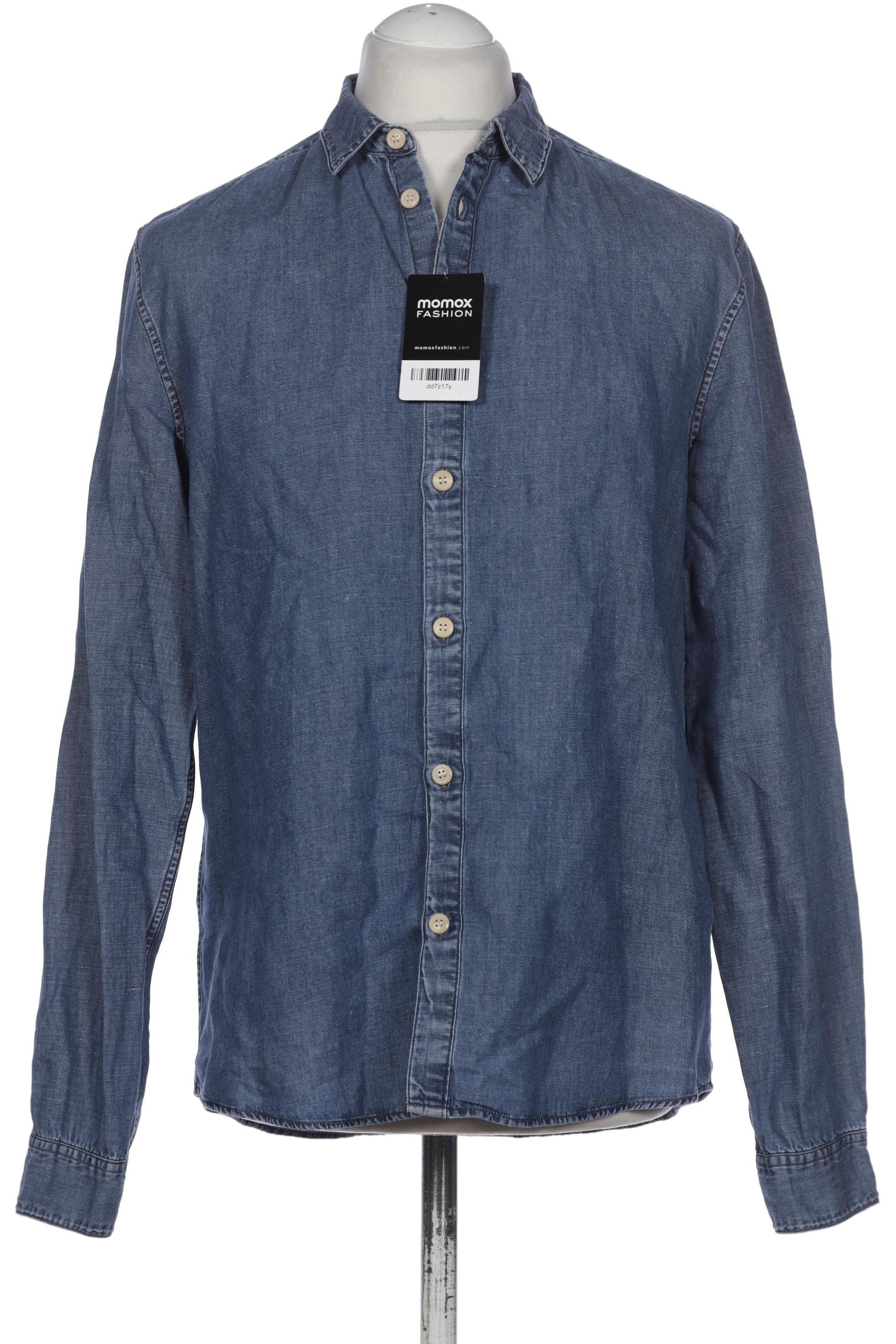 

COS Herren Hemd, marineblau, Gr. 48