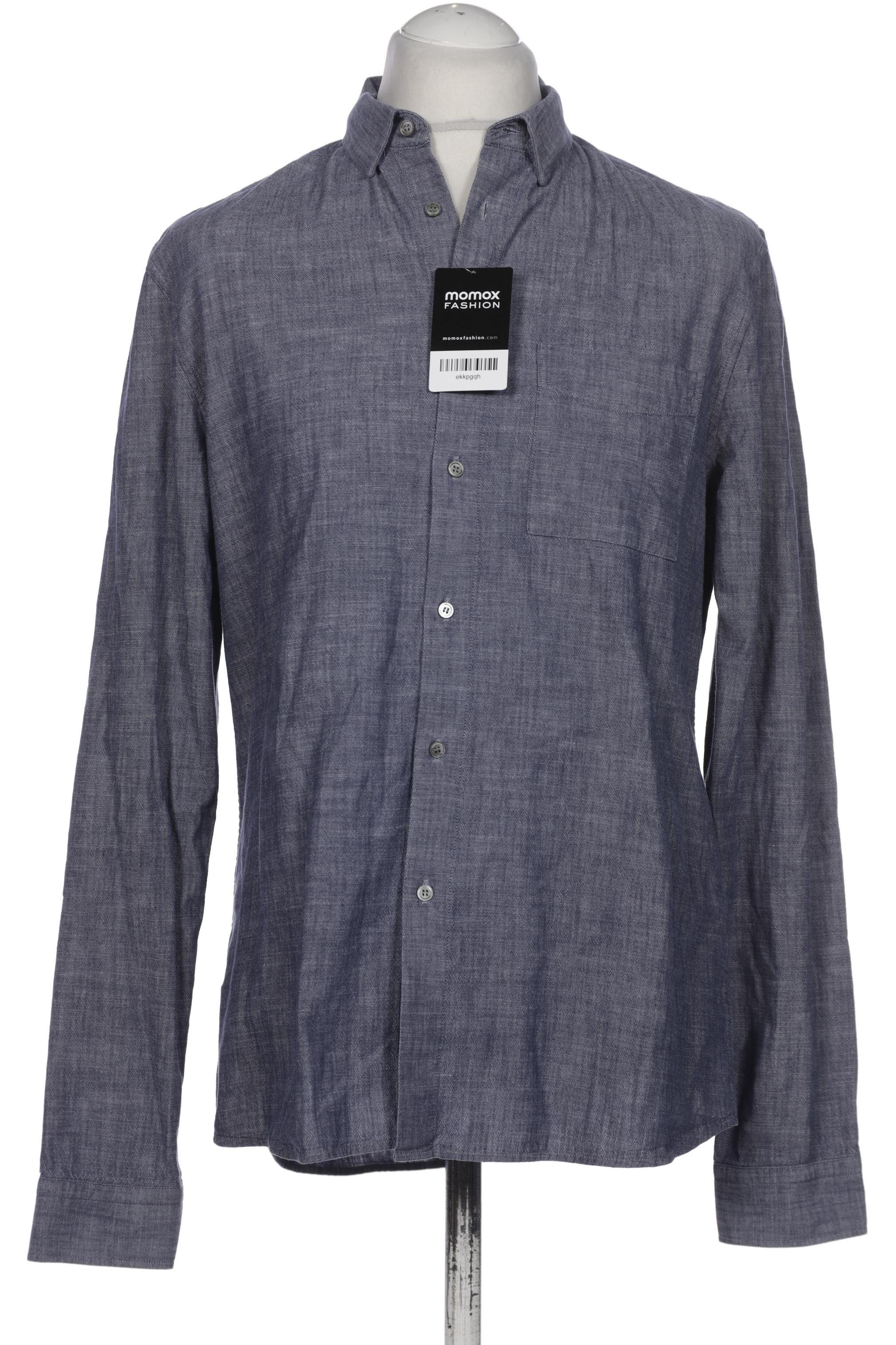 

COS Herren Hemd, marineblau, Gr. 48