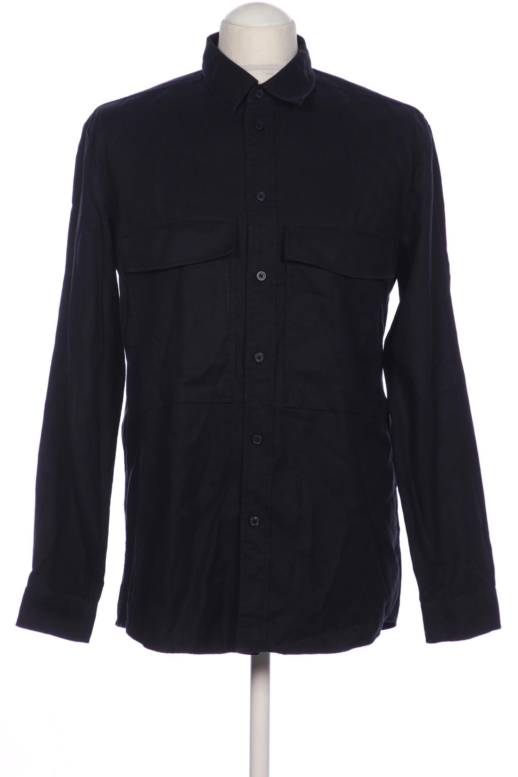 

COS Herren Hemd, marineblau, Gr. 46