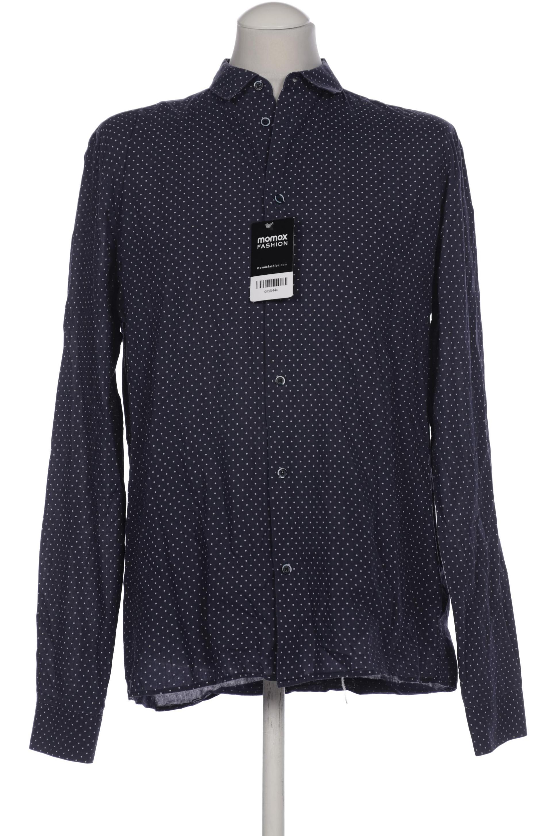 

COS Herren Hemd, marineblau, Gr. 48