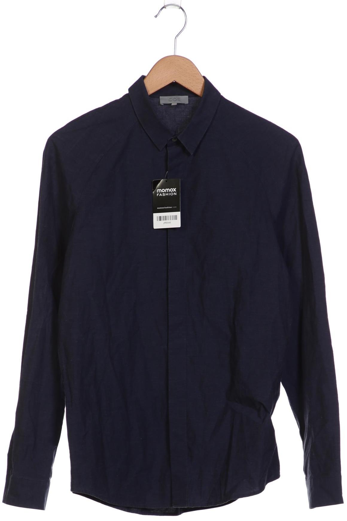 

COS Herren Hemd, marineblau, Gr. 46