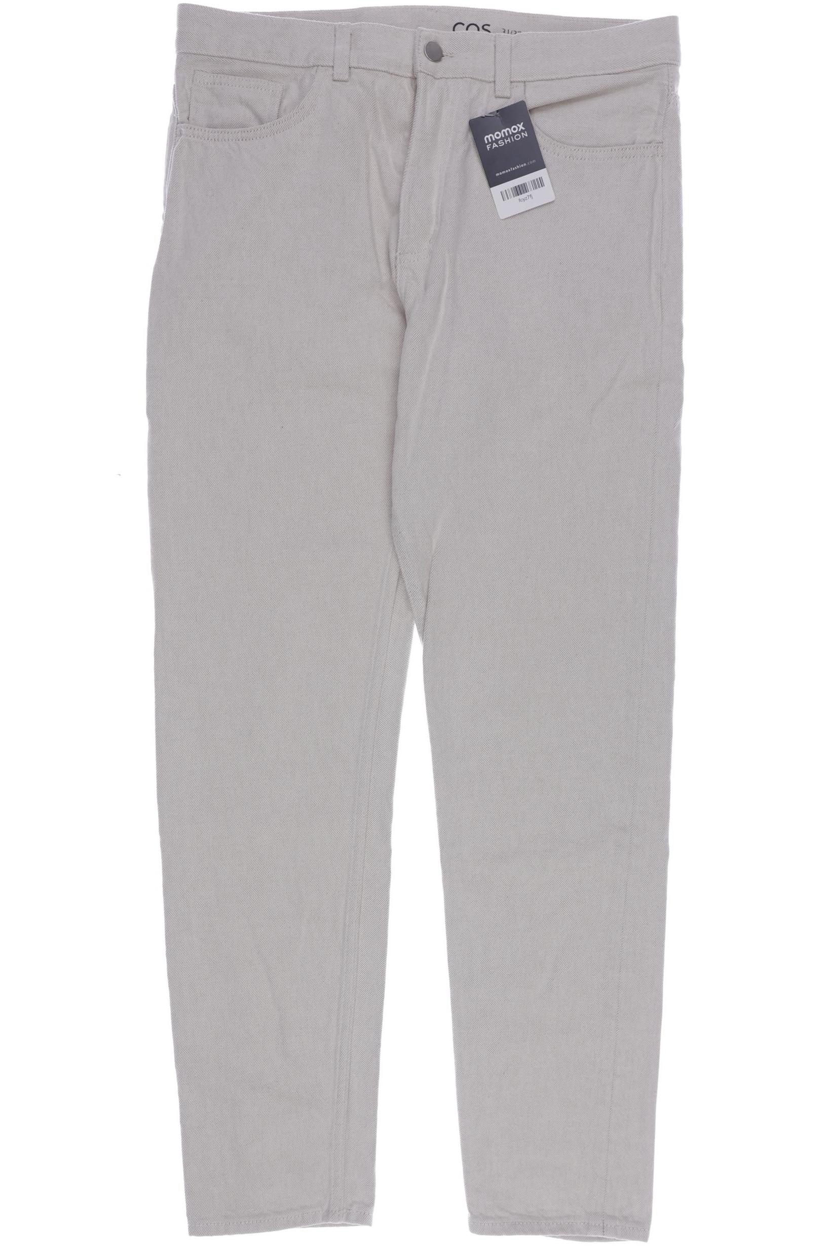 

COS Herren Jeans, cremeweiß