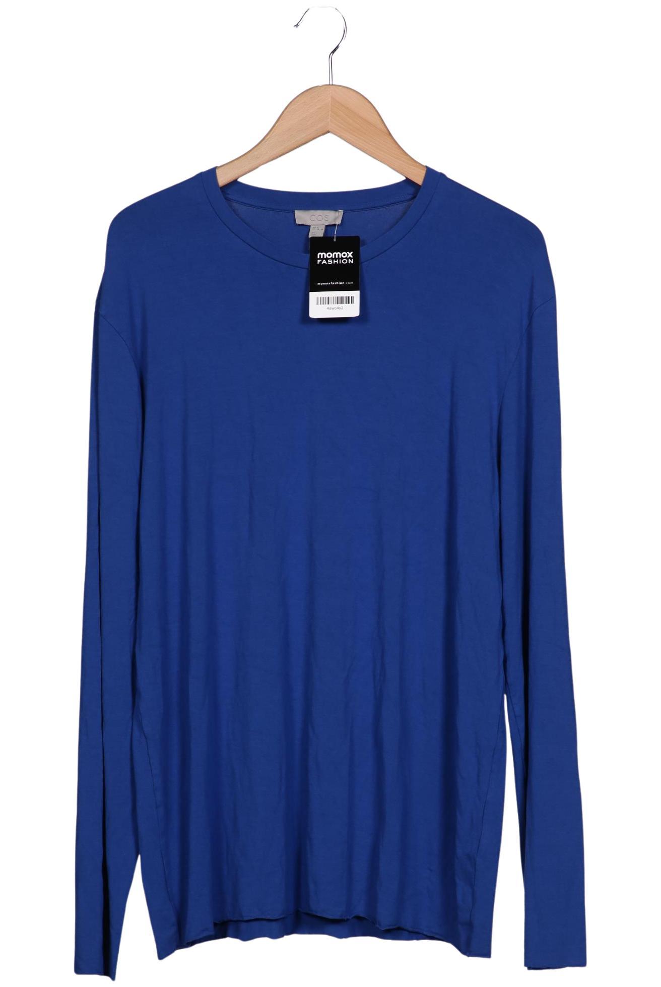 

COS Herren Langarmshirt, blau, Gr. 54