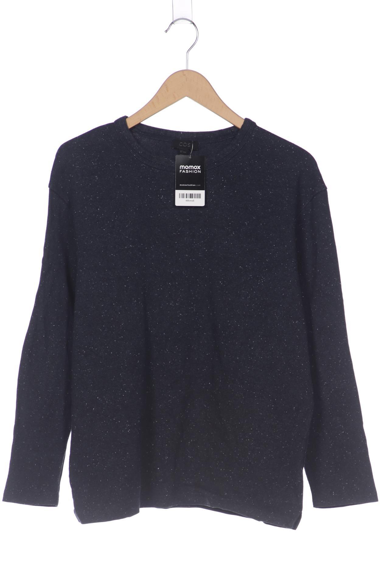 

COS Herren Langarmshirt, marineblau, Gr. 46