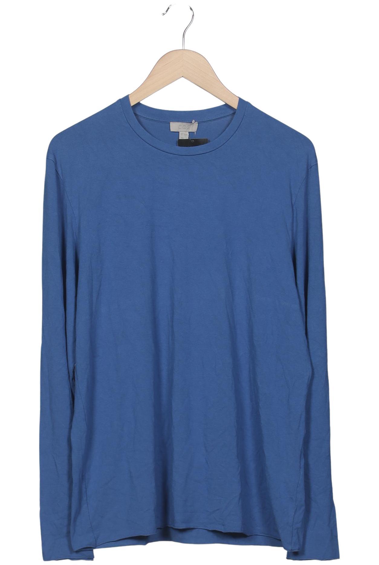 

COS Herren Langarmshirt, blau, Gr. 48