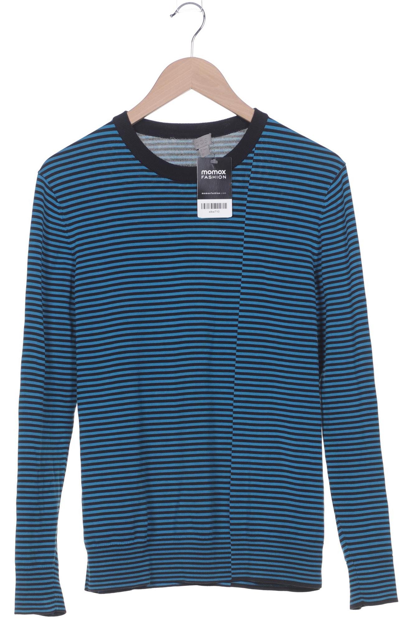 

COS Herren Langarmshirt, blau, Gr. 46