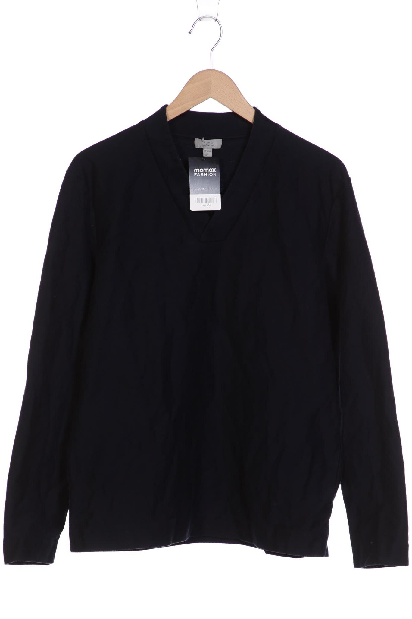 

COS Herren Langarmshirt, marineblau, Gr. 52