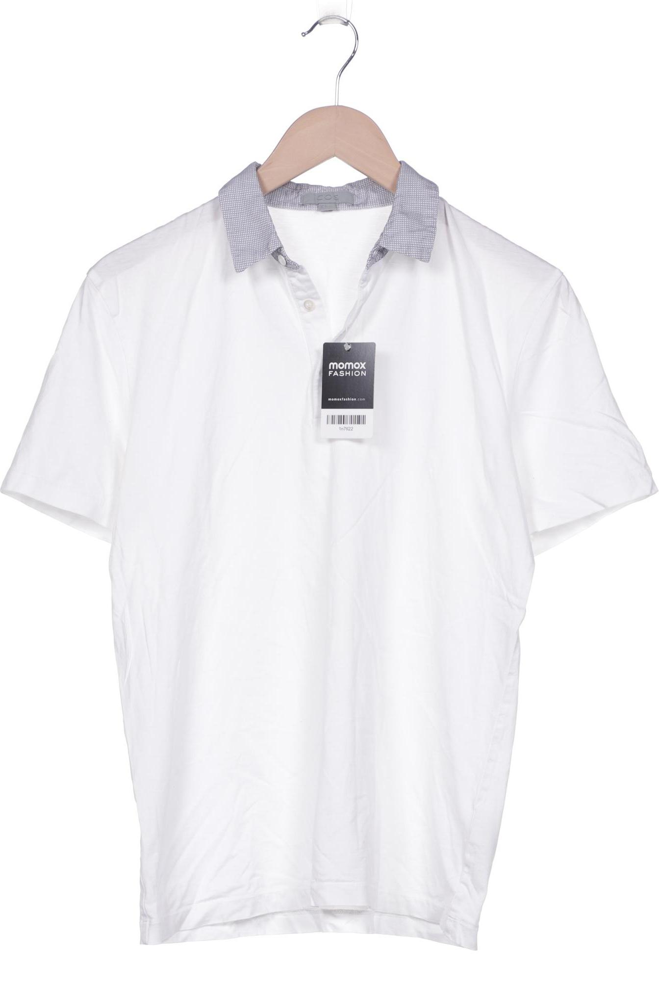 

COS Herren Poloshirt, weiß, Gr. 48