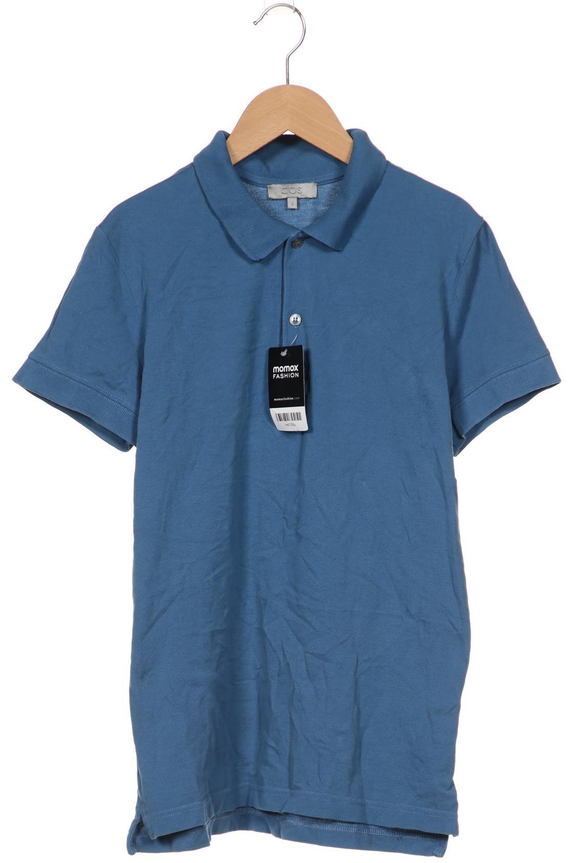 

COS Herren Poloshirt, blau, Gr. 46