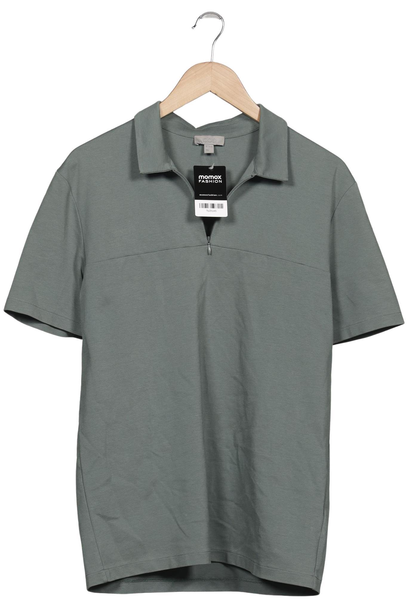 

COS Herren Poloshirt, grün, Gr. 48