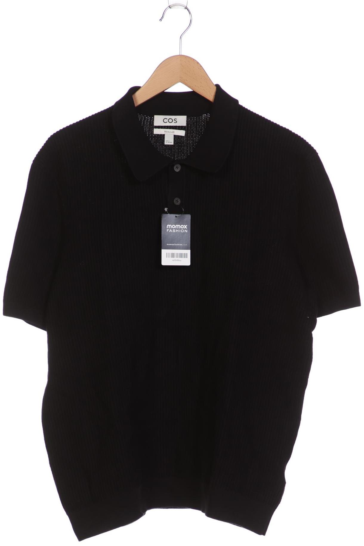 

COS Herren Poloshirt, schwarz