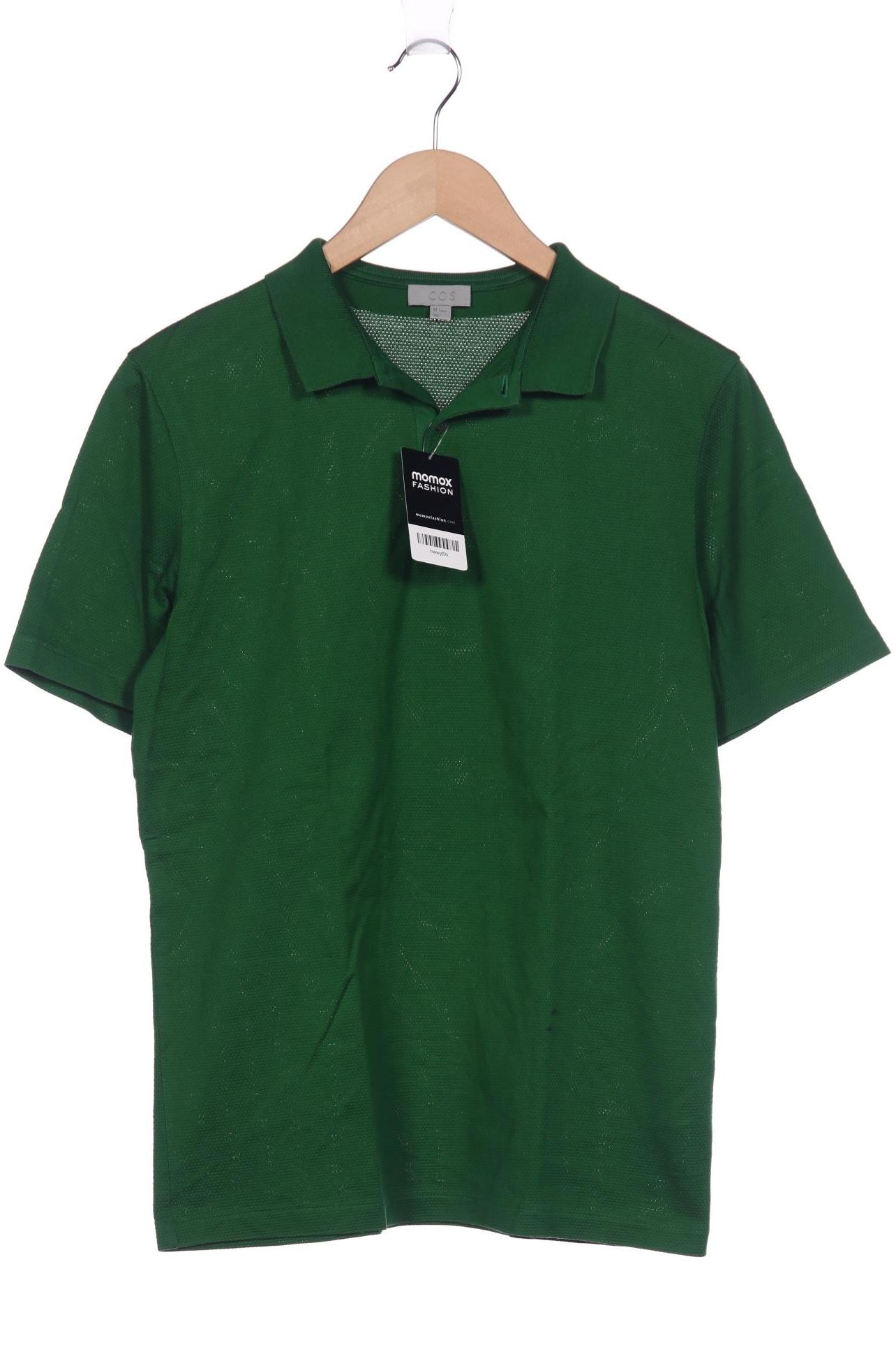 

COS Herren Poloshirt, grün, Gr. 46