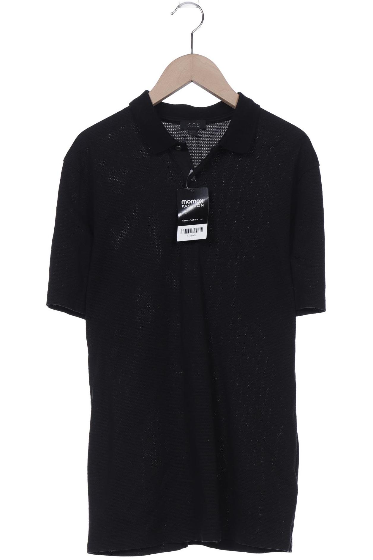 

COS Herren Poloshirt, schwarz, Gr. 46