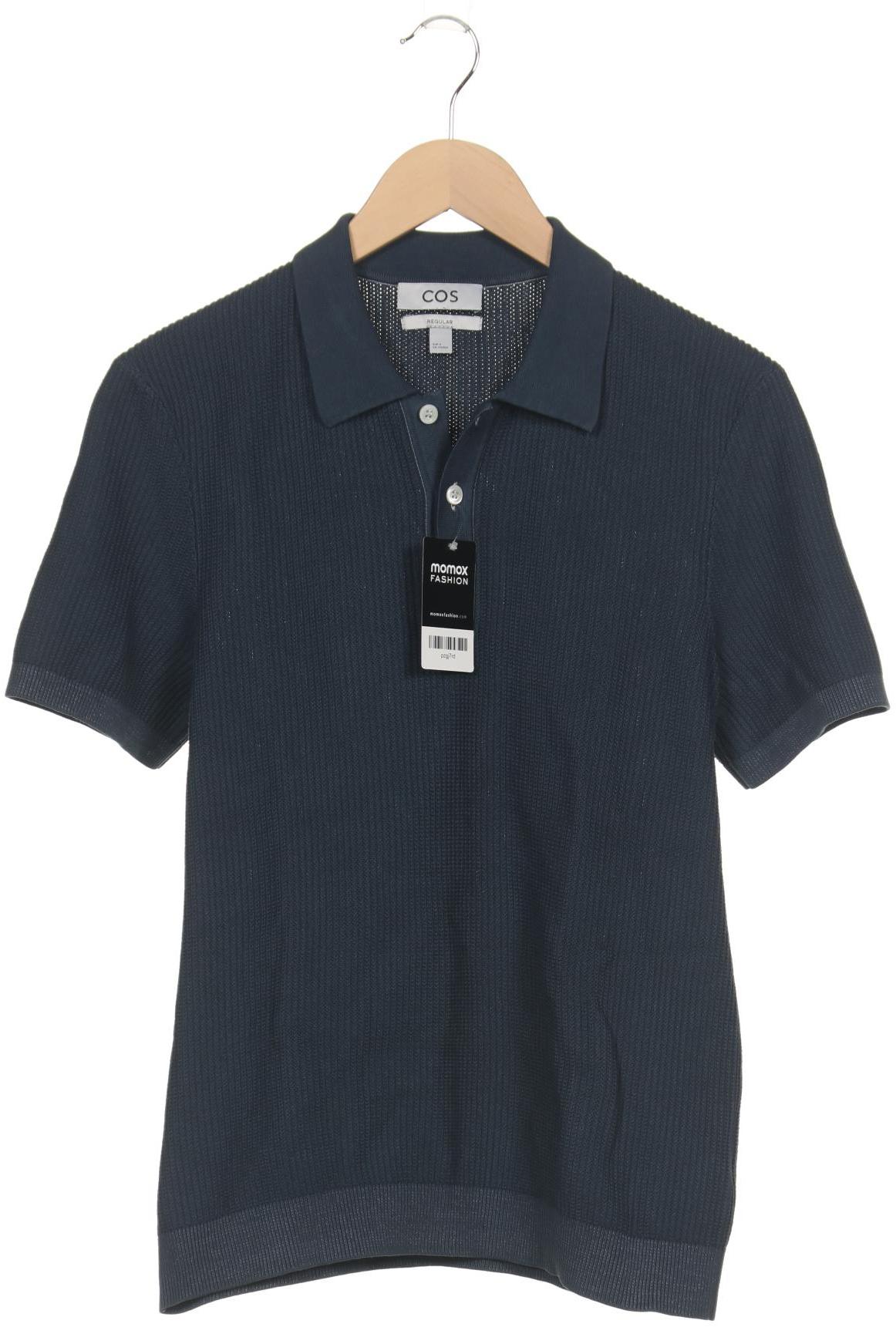 

COS Herren Poloshirt, blau, Gr. 46