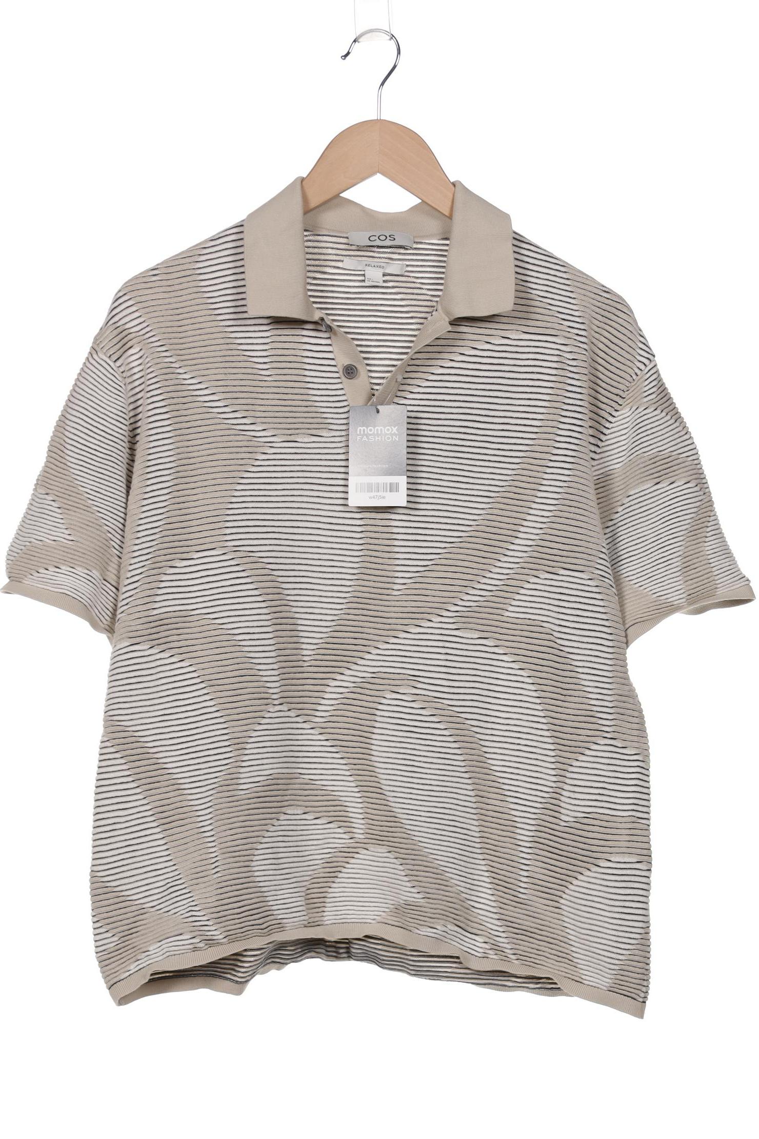 

COS Herren Poloshirt, beige, Gr. 52