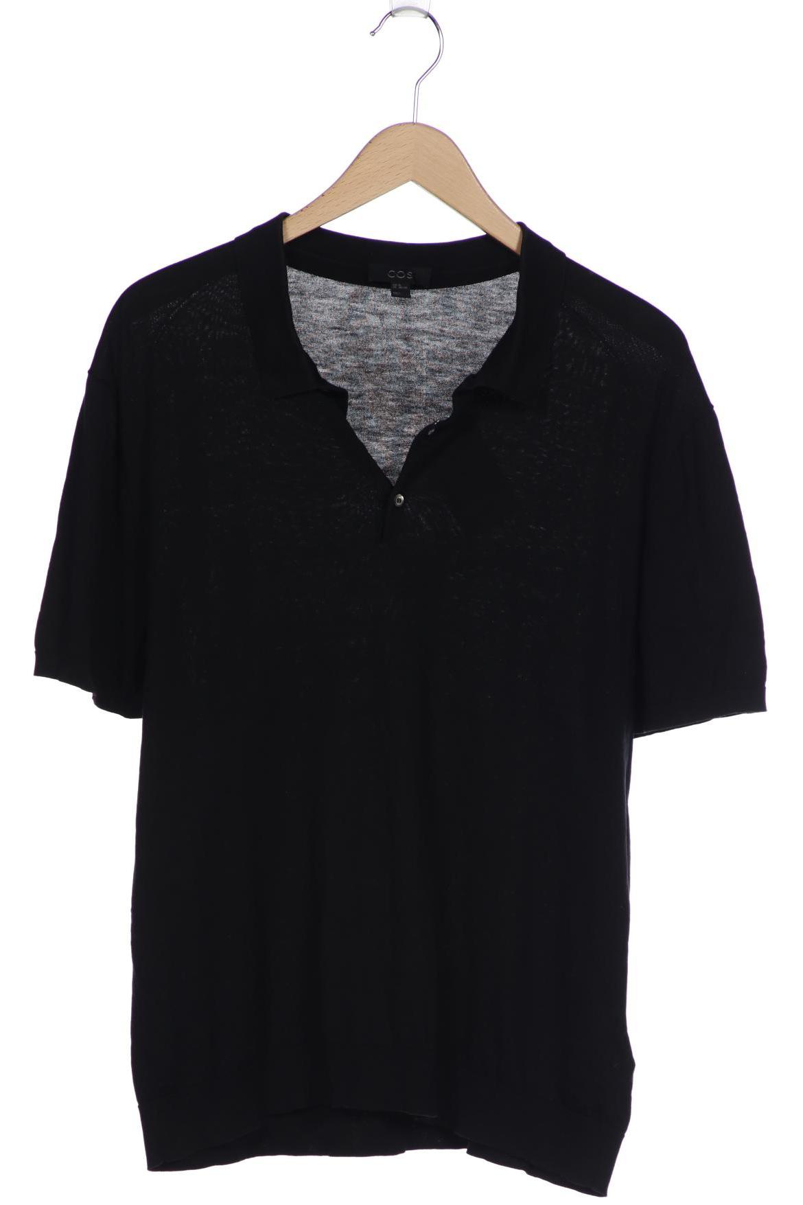 

COS Herren Poloshirt, schwarz
