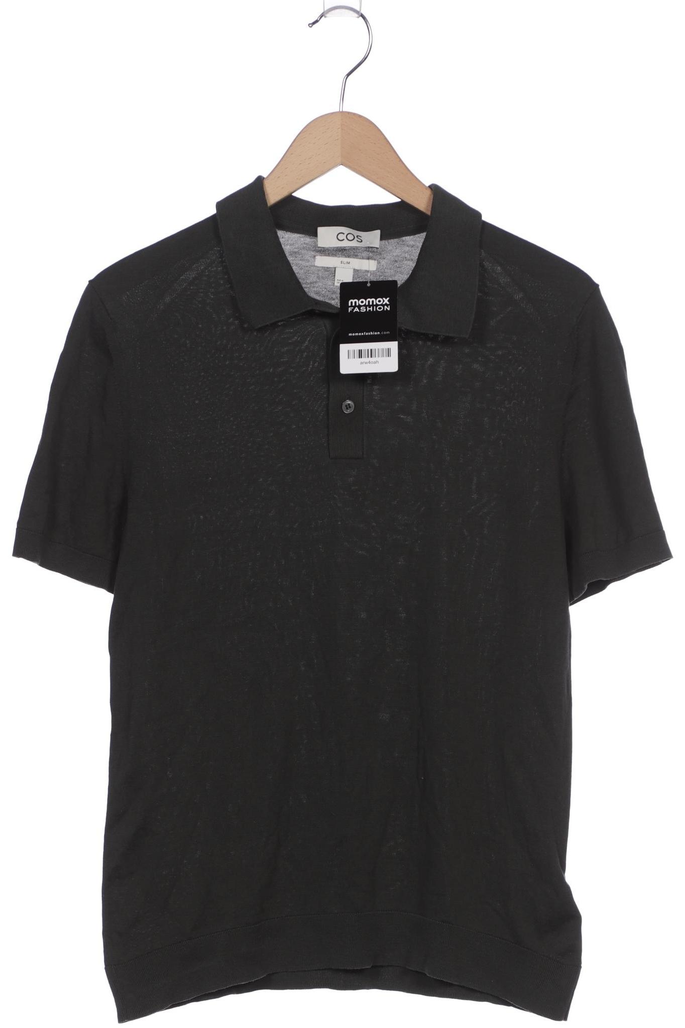 

COS Herren Poloshirt, grün, Gr. 48