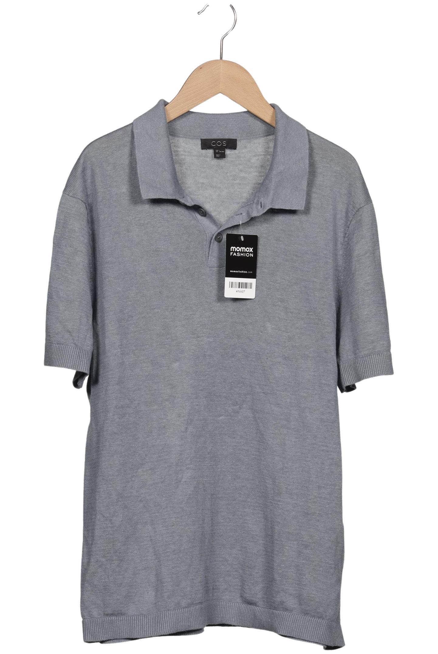 

COS Herren Poloshirt, grau, Gr. 52