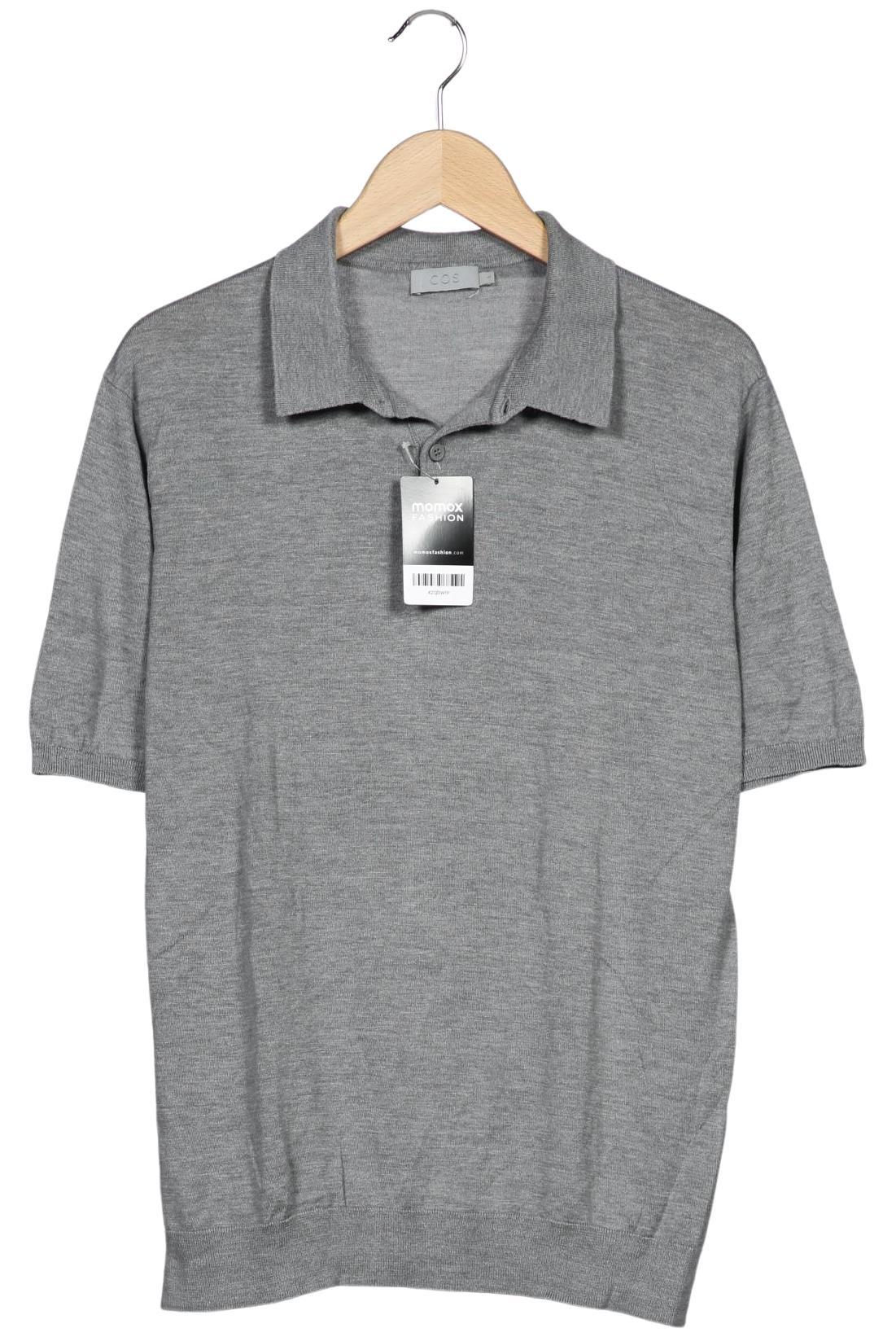 

COS Herren Poloshirt, grau, Gr. 52