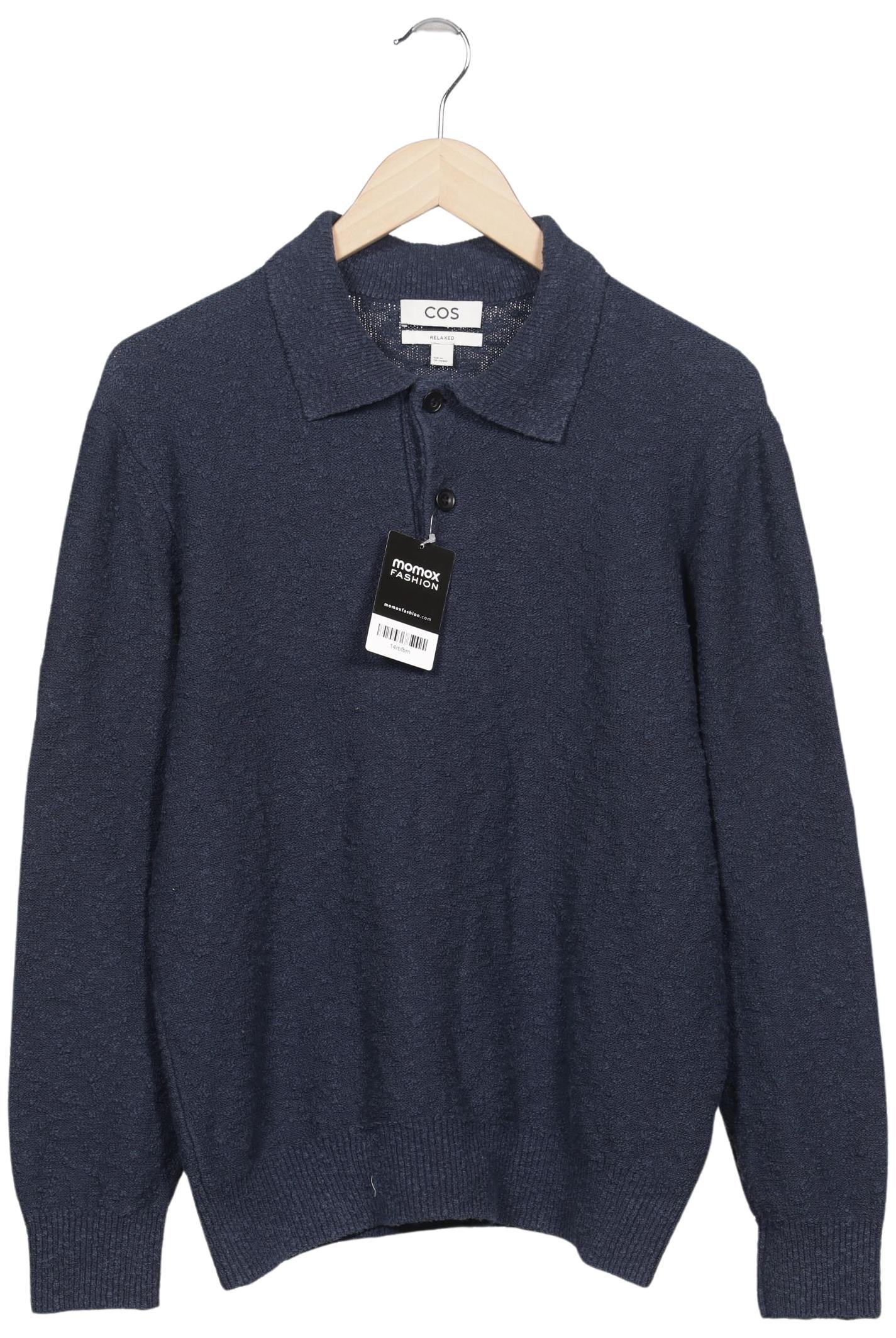 

COS Herren Pullover, marineblau, Gr. 44