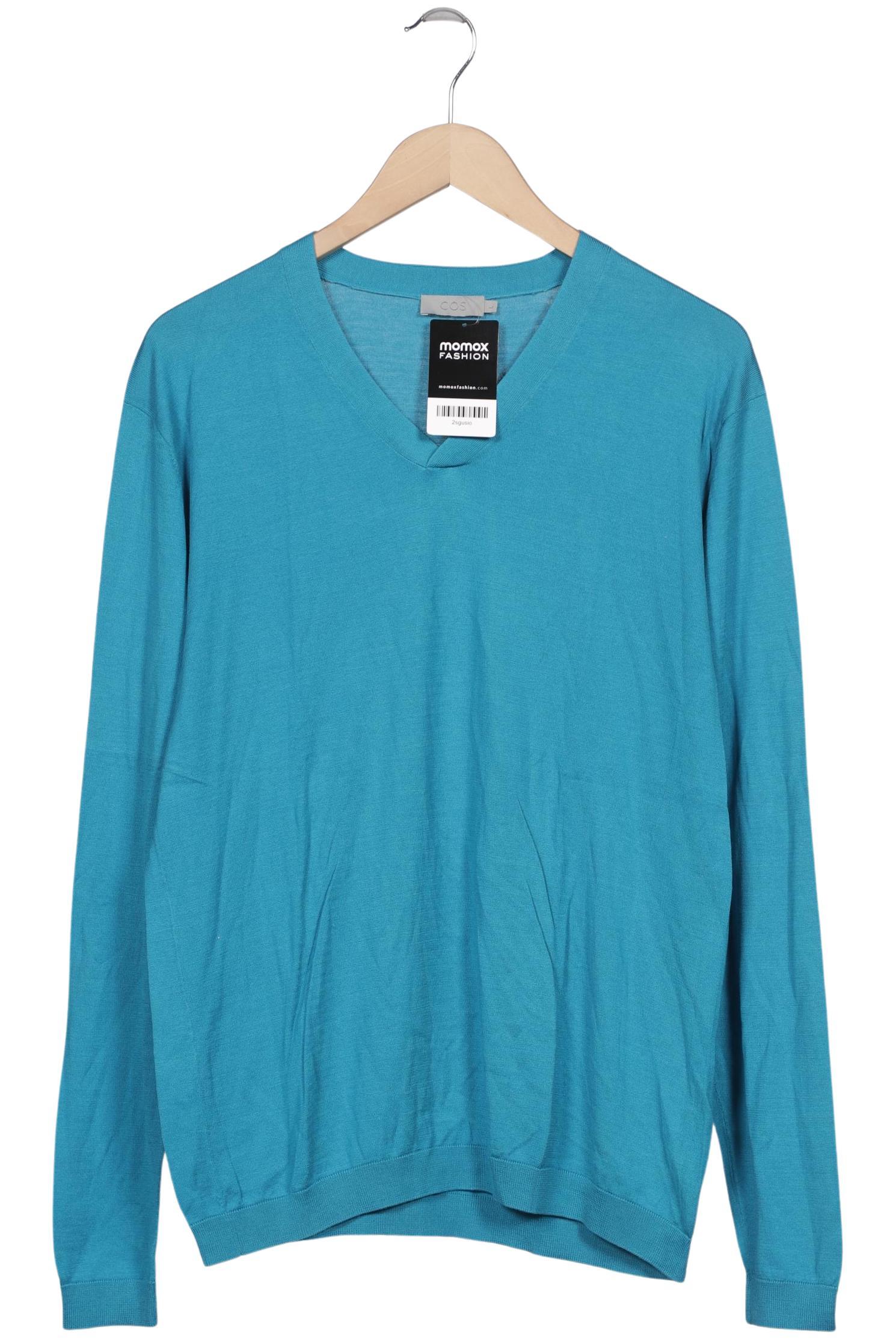 

COS Herren Pullover, türkis, Gr. 52