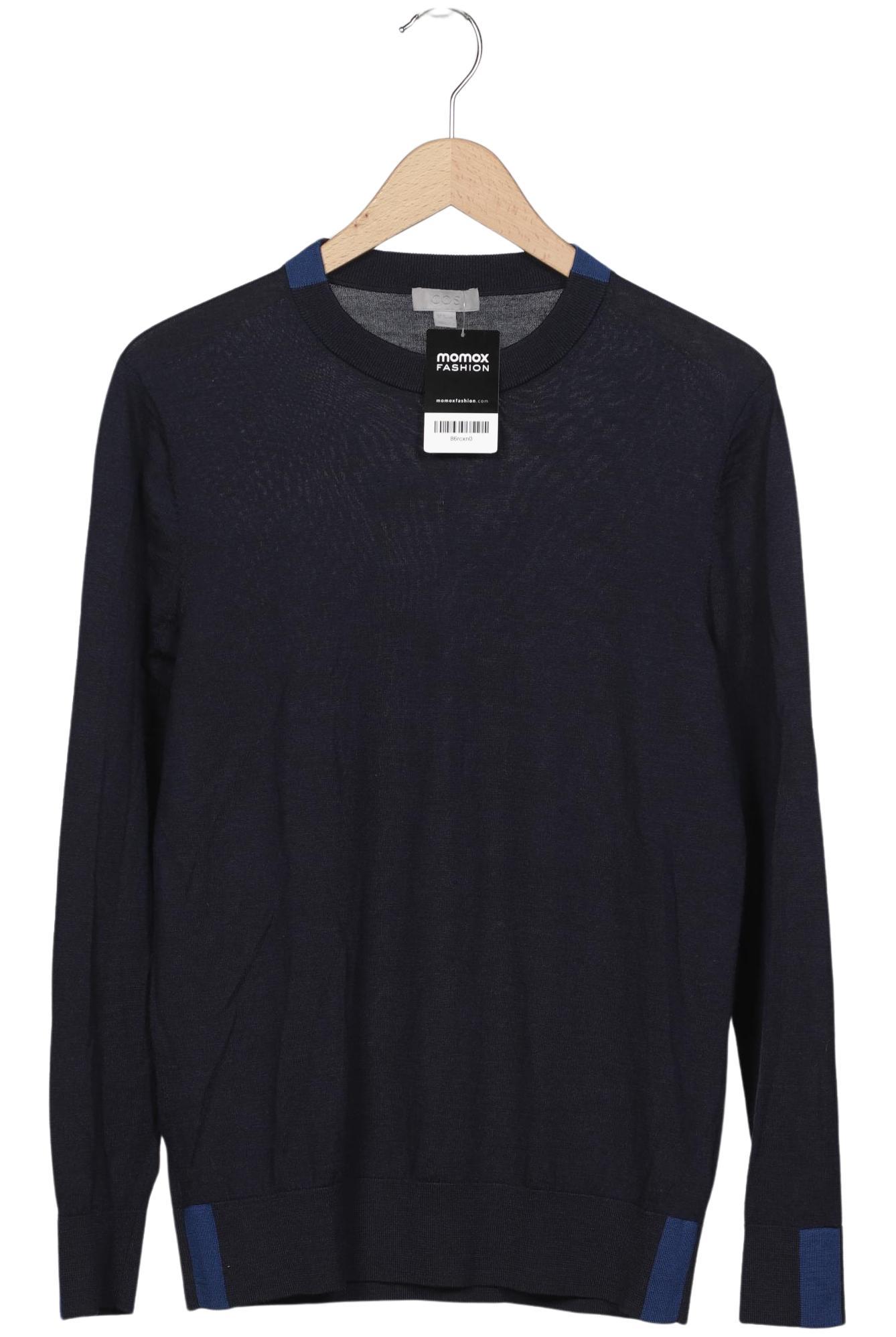 

COS Herren Pullover, marineblau, Gr. 48