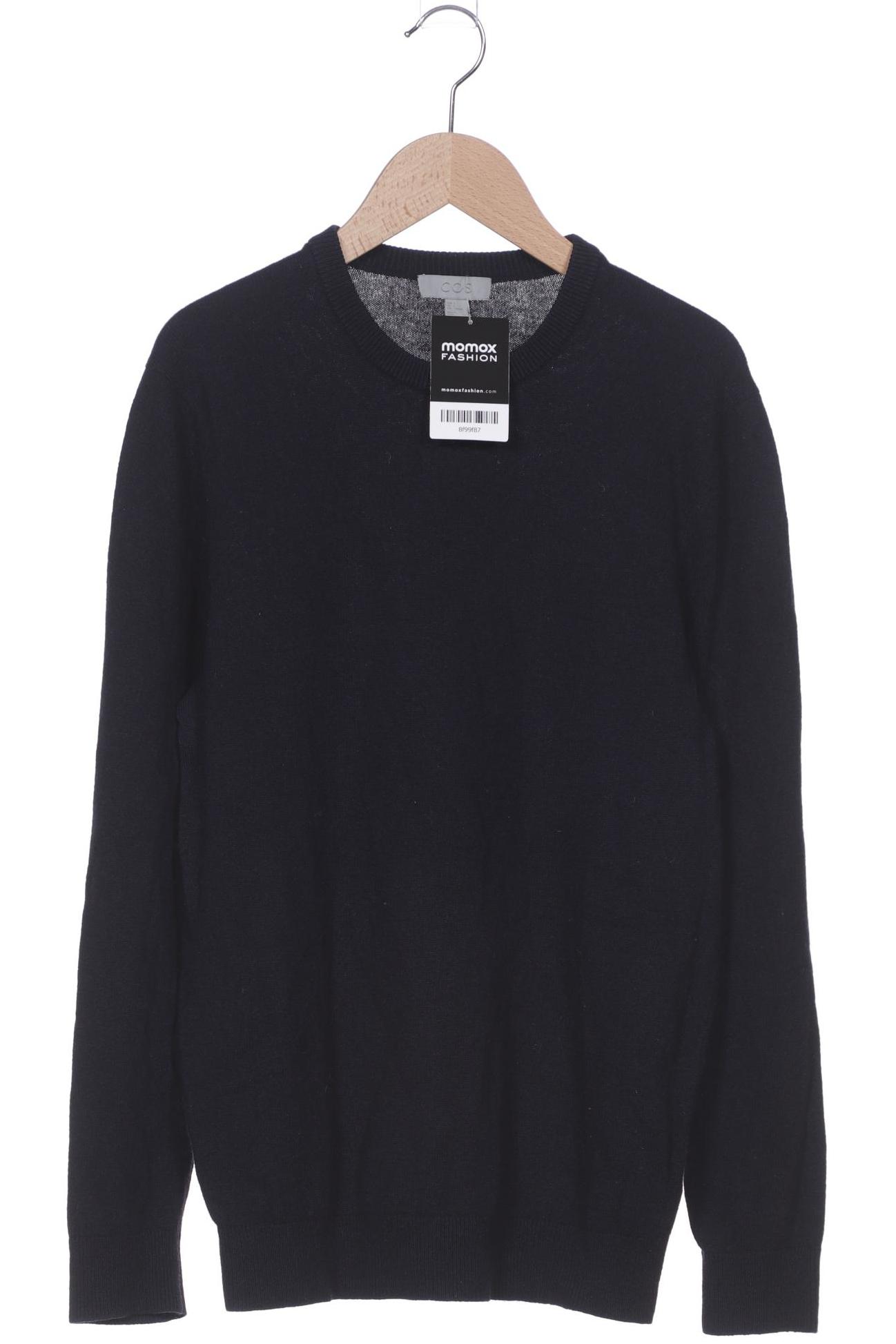 

COS Herren Pullover, marineblau, Gr. 46
