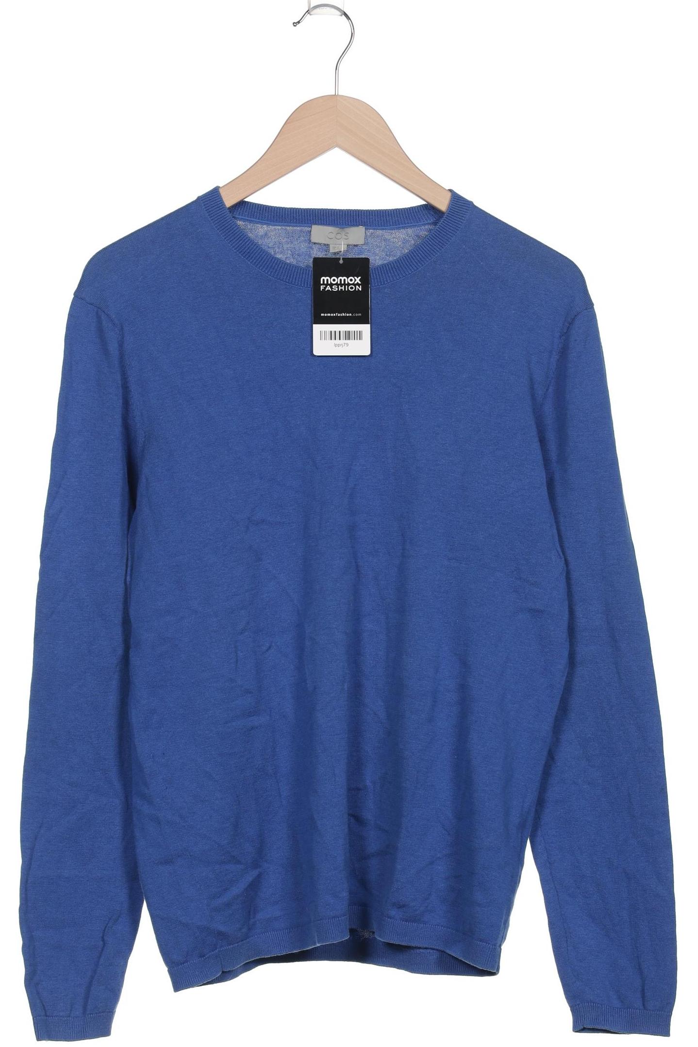

COS Herren Pullover, blau, Gr. 48