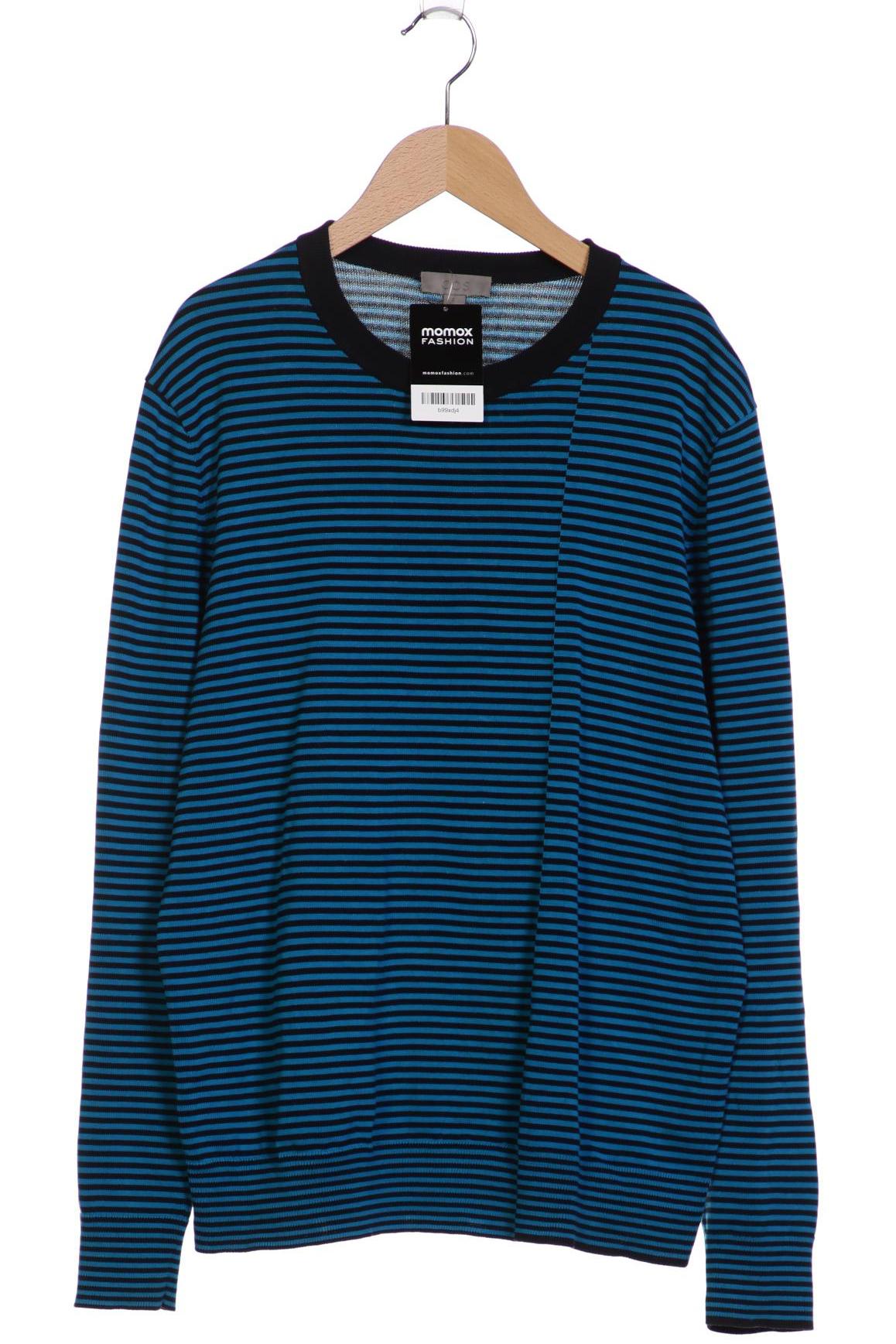 

COS Herren Pullover, blau, Gr. 48