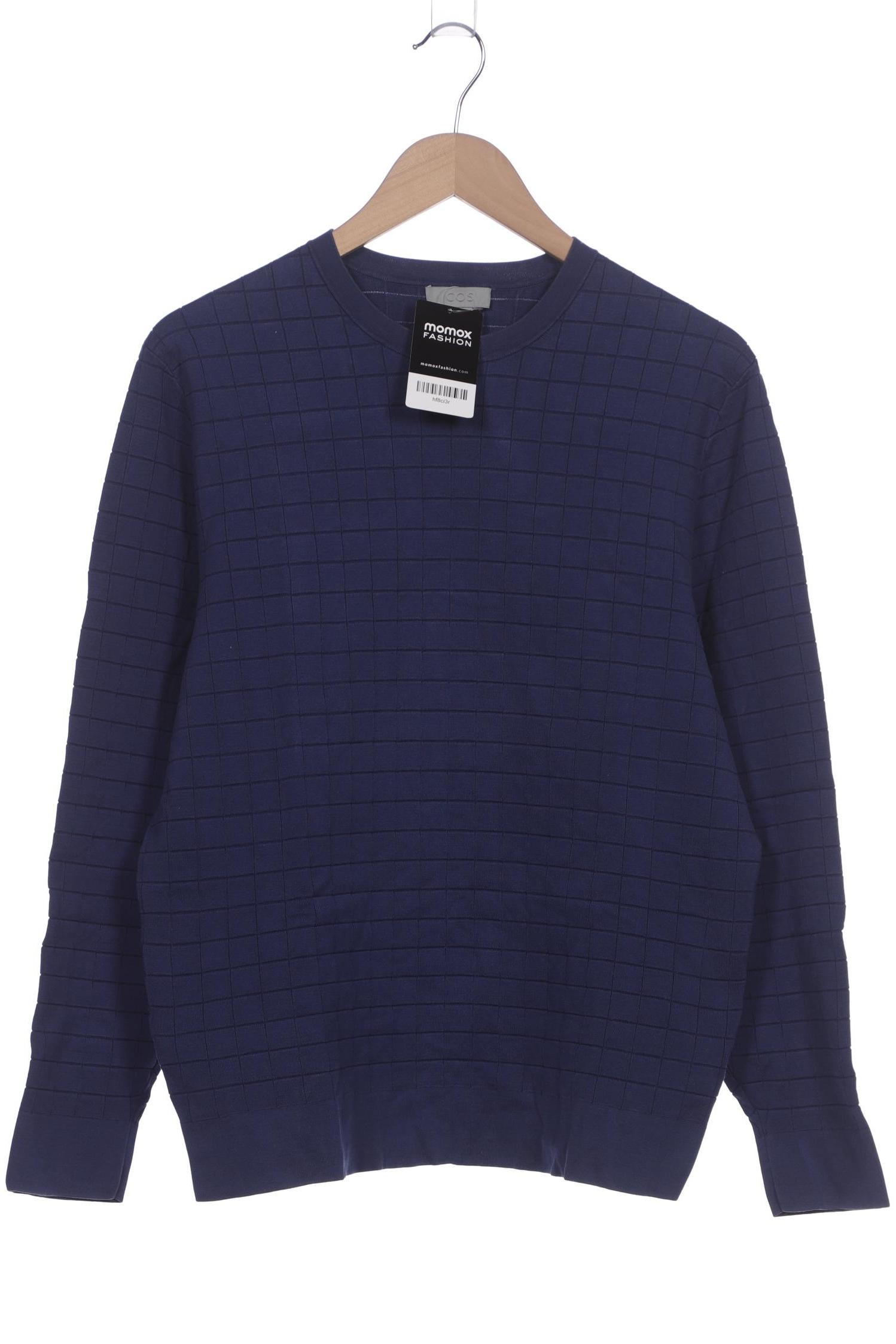 

COS Herren Pullover, blau, Gr. 48