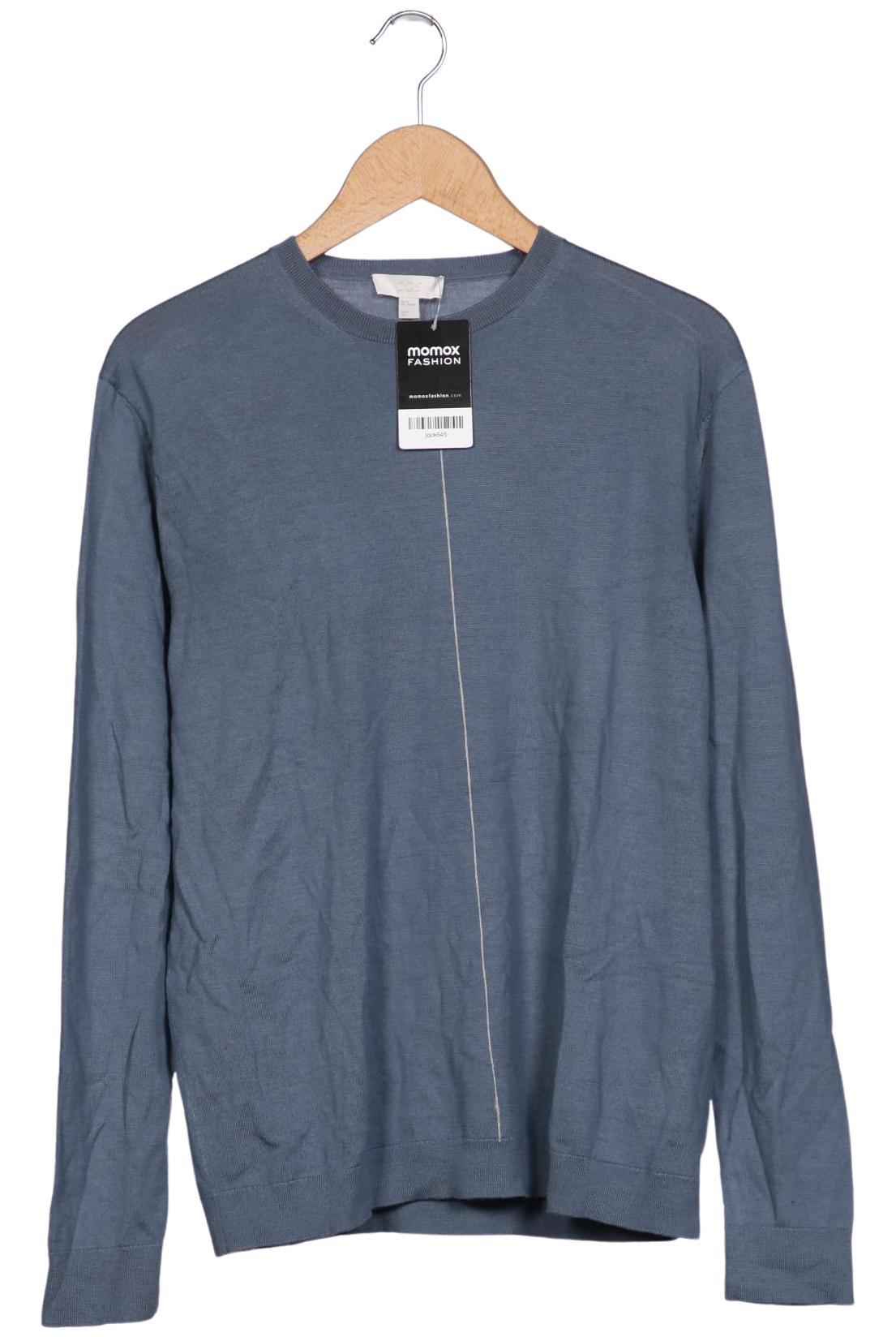 

COS Herren Pullover, blau, Gr. 48