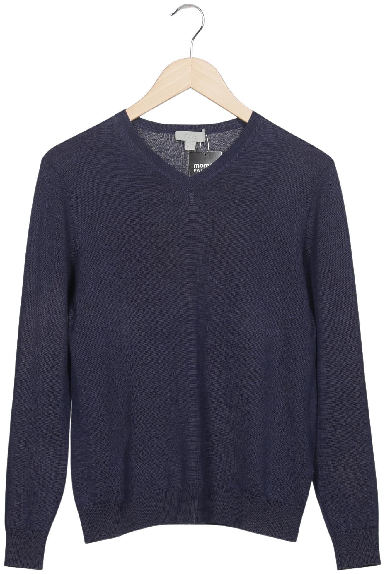 

COS Herren Pullover, marineblau, Gr. 46