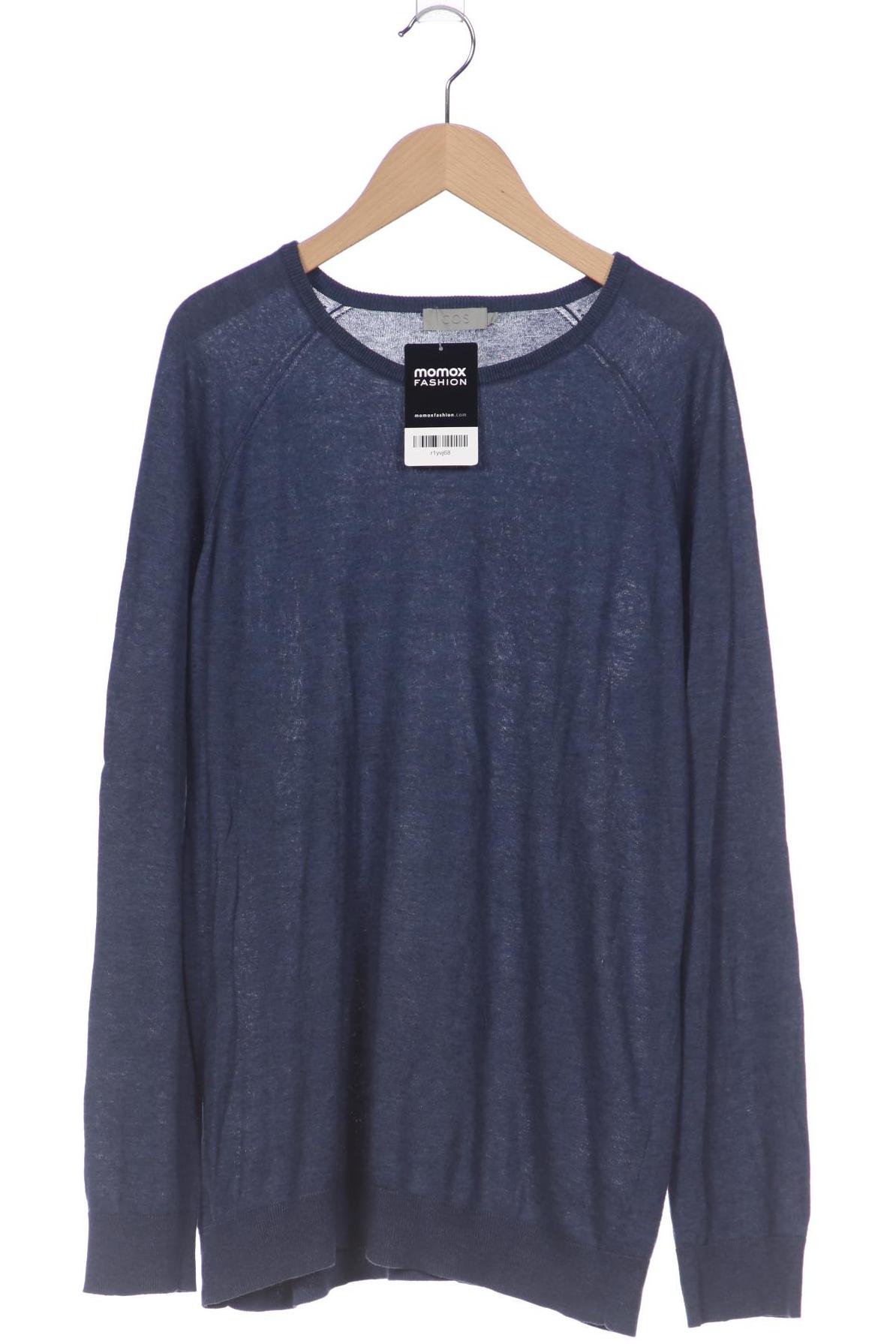 

COS Herren Pullover, marineblau, Gr. 48