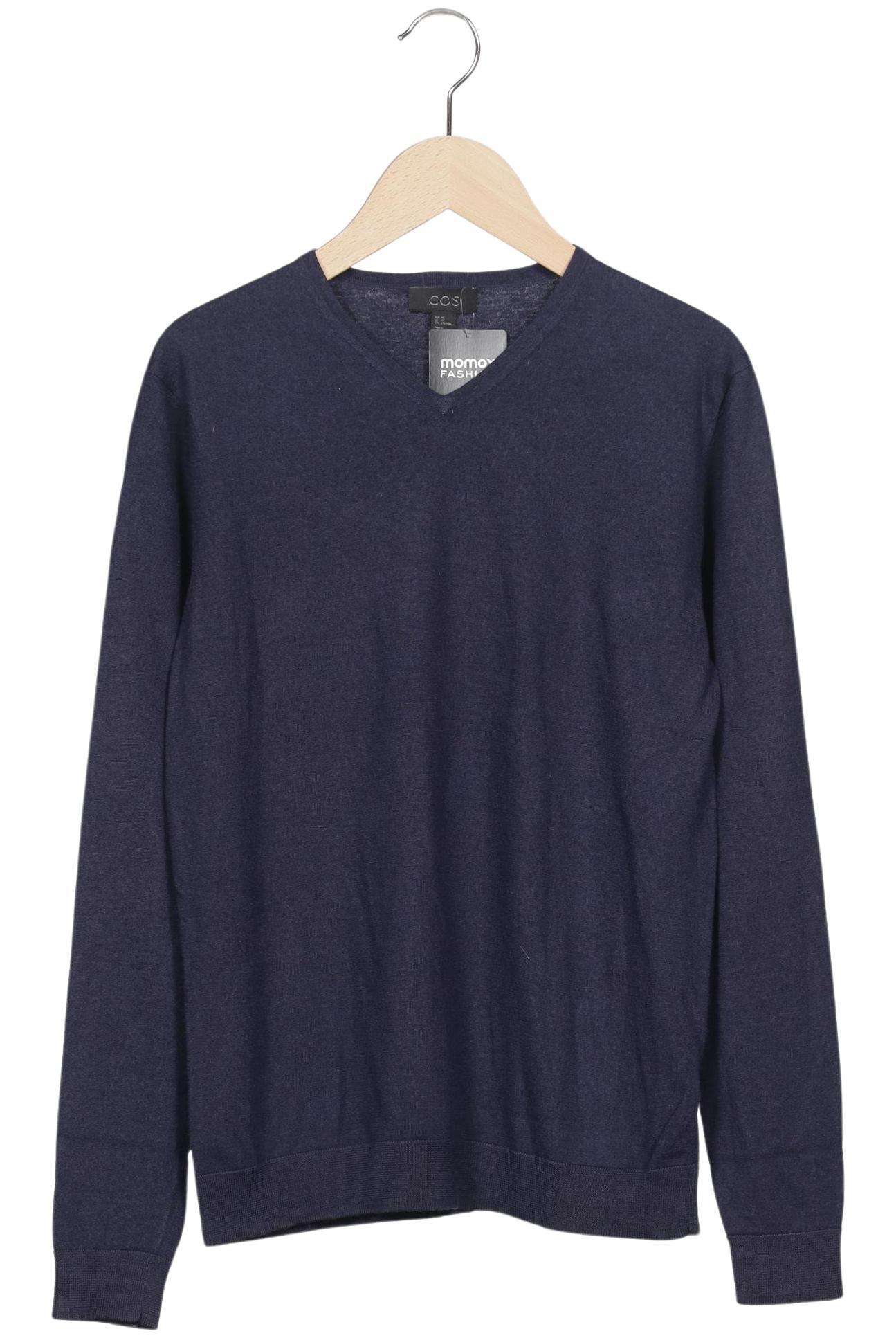 

COS Herren Pullover, marineblau, Gr. 48