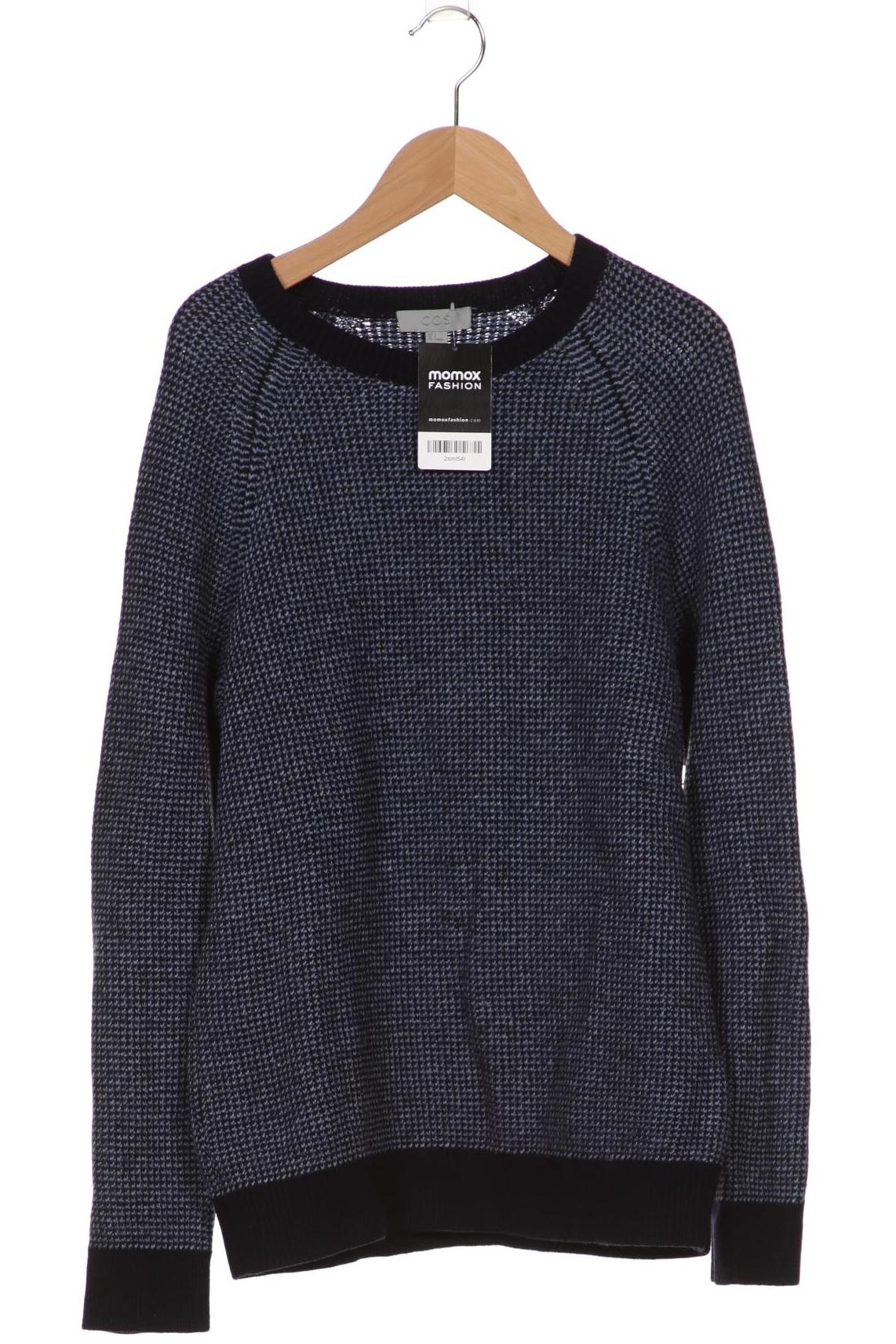 

COS Herren Pullover, marineblau, Gr. 46