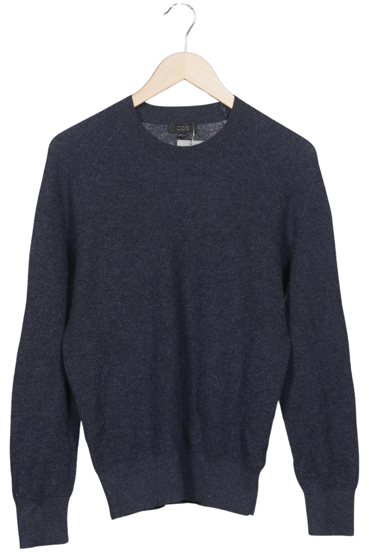 

COS Herren Pullover, marineblau, Gr. 48