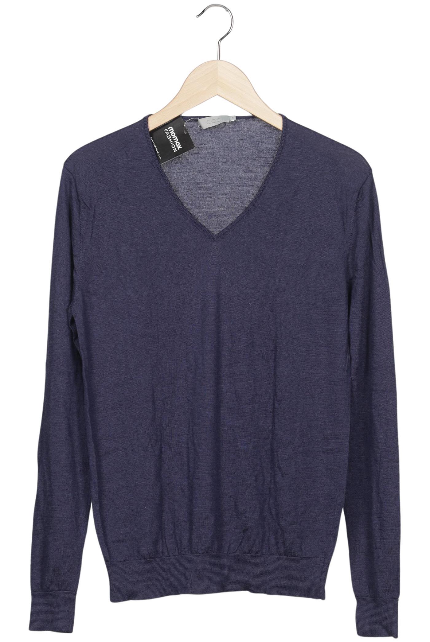 

COS Herren Pullover, marineblau, Gr. 48
