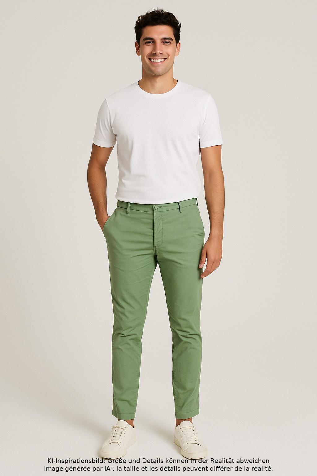 

COS Herren Stoffhose, hellgrün, Gr. 48