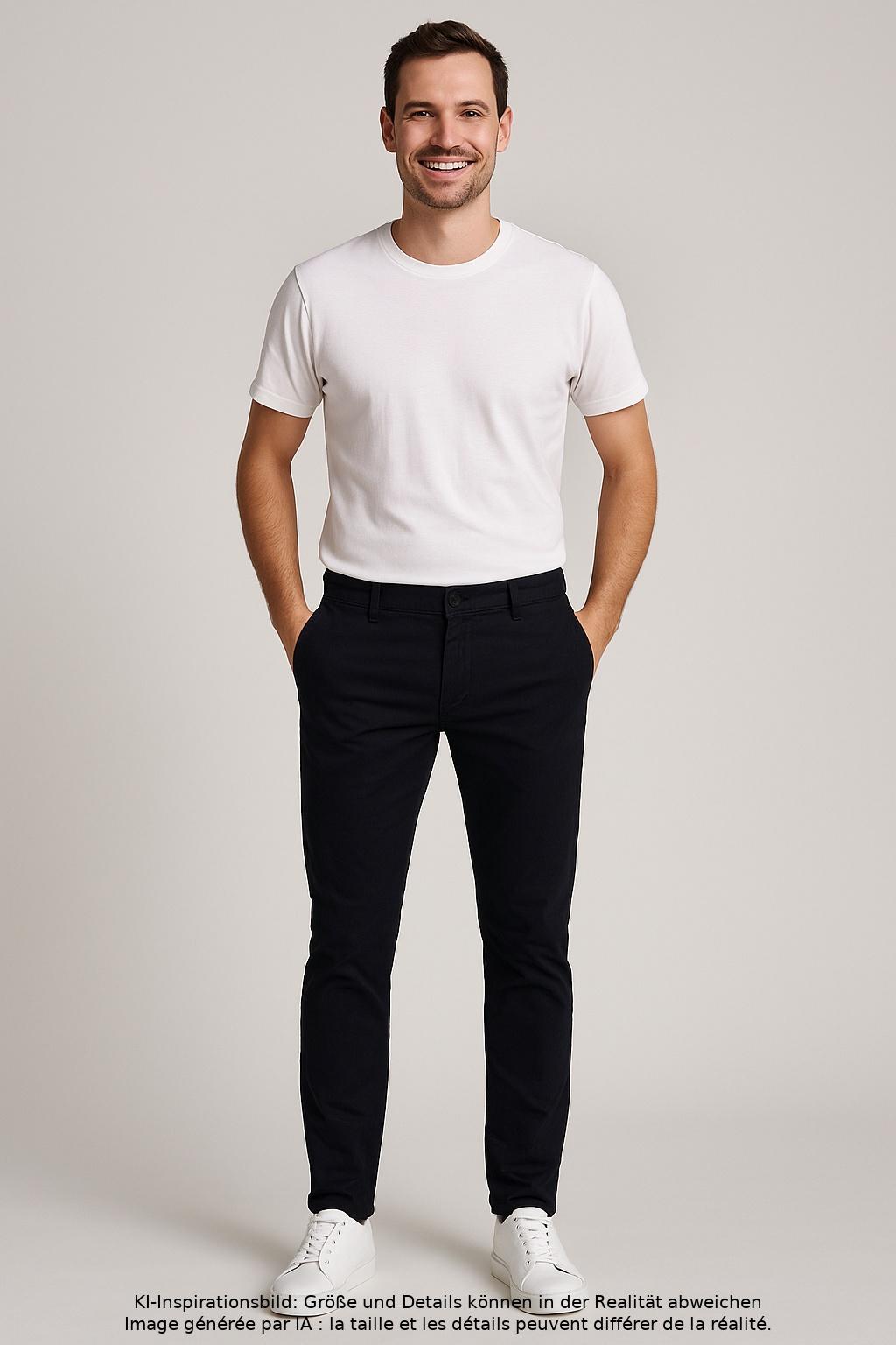 

COS Herren Stoffhose, marineblau, Gr. 50