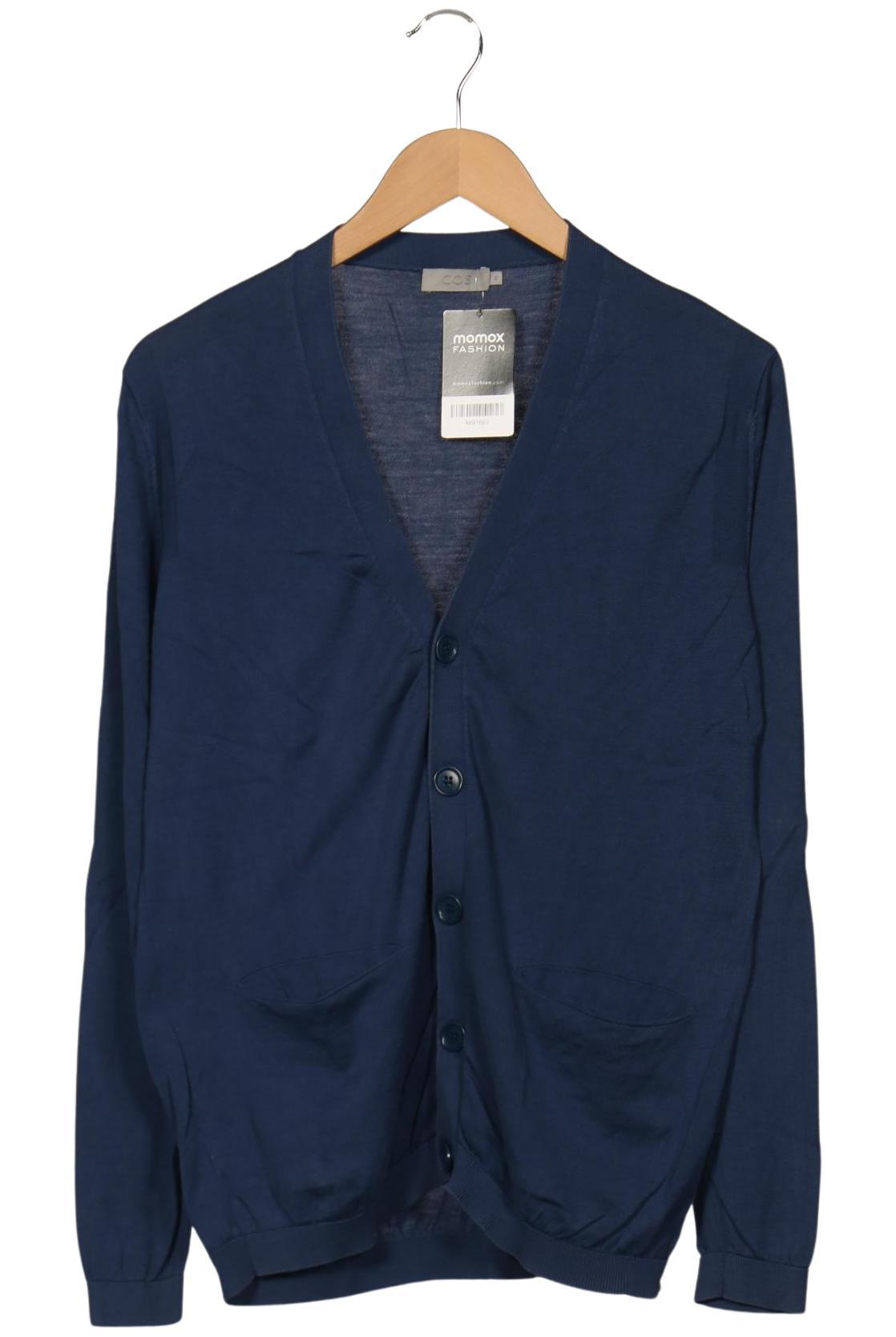 

COS Herren Strickjacke, blau, Gr. 48