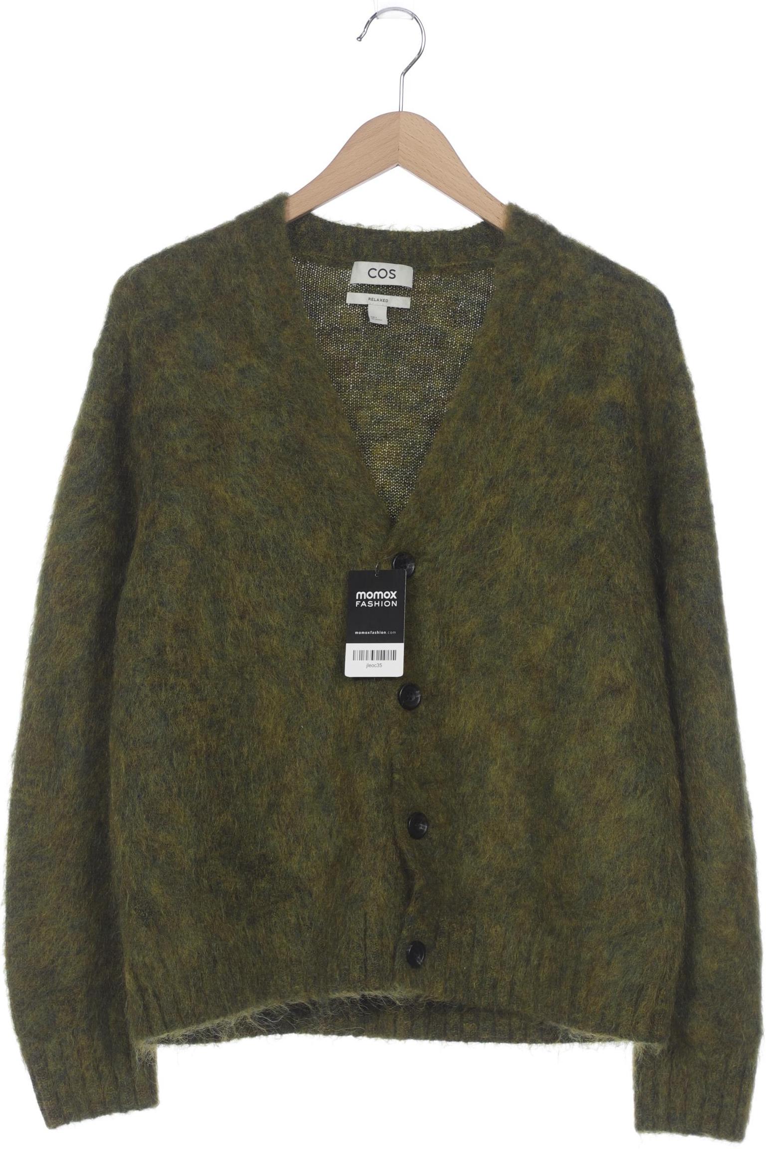 

COS Herren Strickjacke, grün, Gr. 46