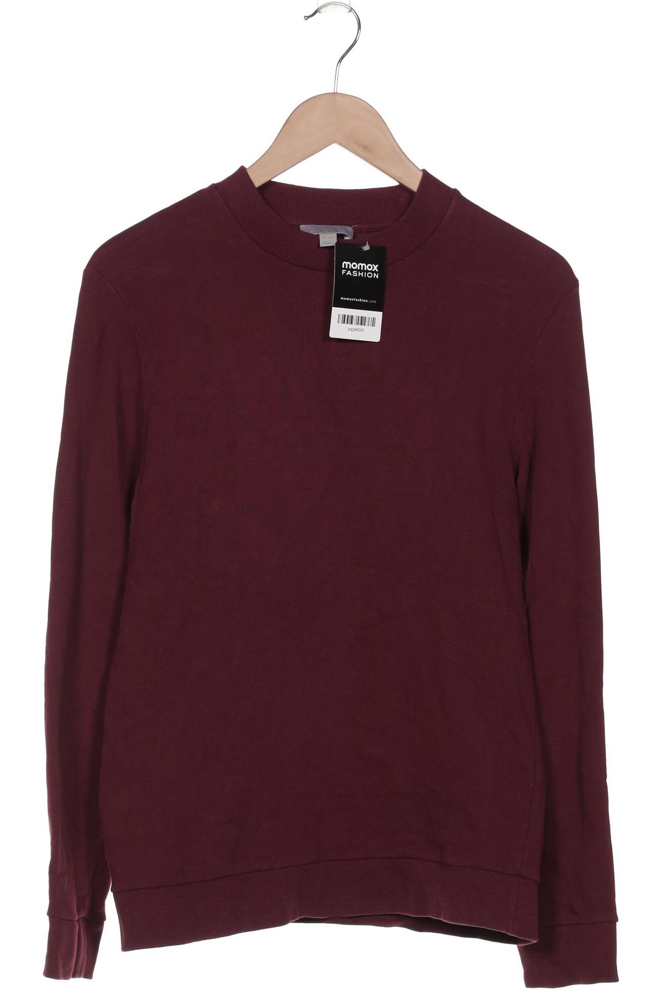 

COS Herren Sweatshirt, bordeaux, Gr. 46