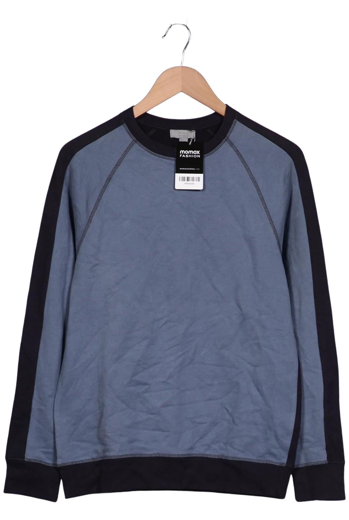 

COS Herren Sweatshirt, marineblau, Gr. 46