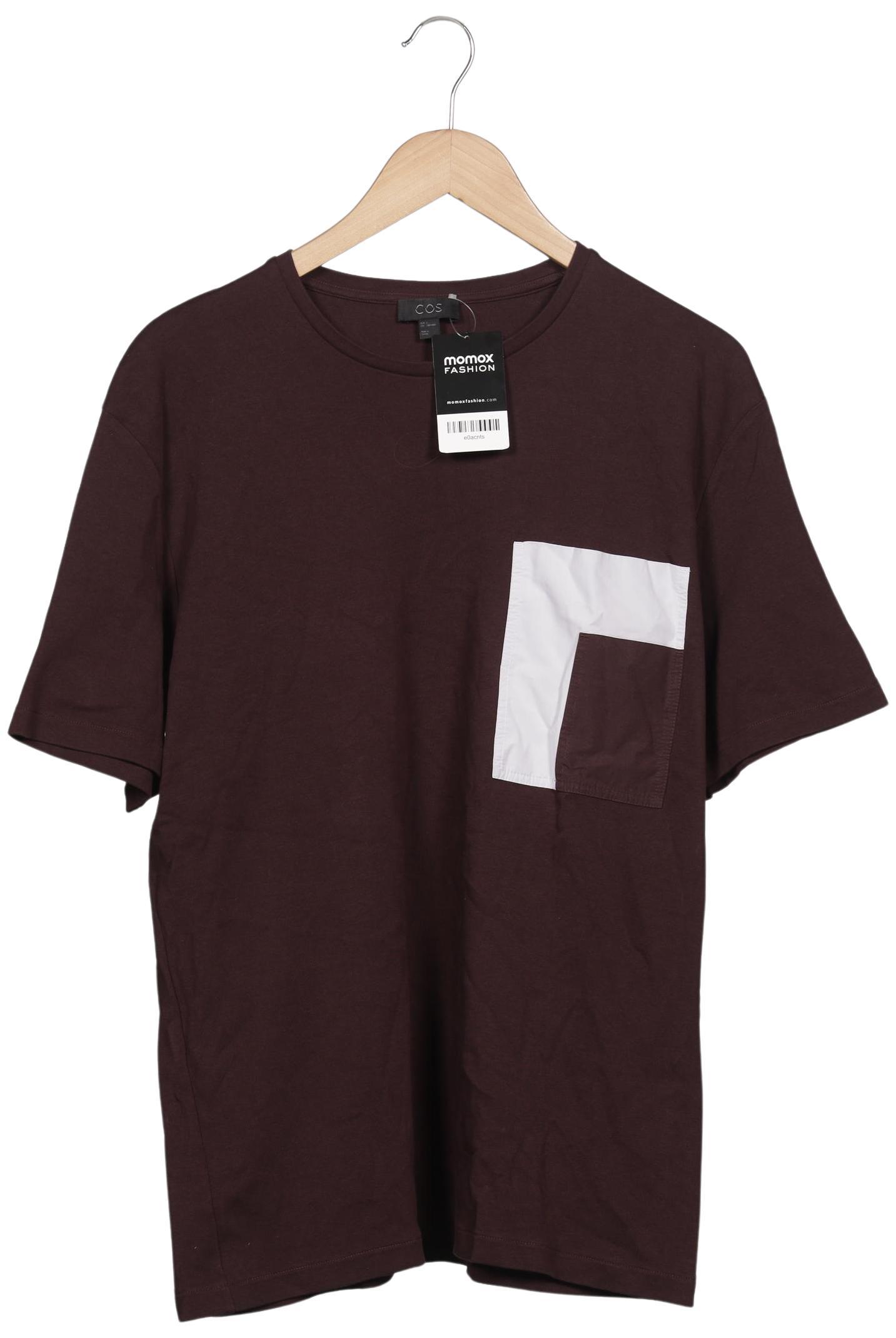 

COS Herren T-Shirt, bordeaux, Gr. 52