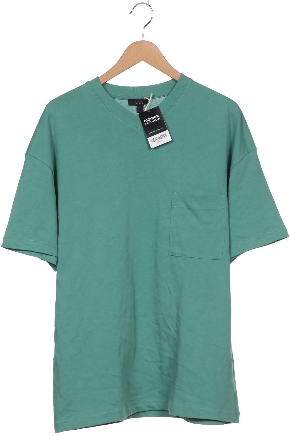 

COS Herren T-Shirt, türkis, Gr. 48
