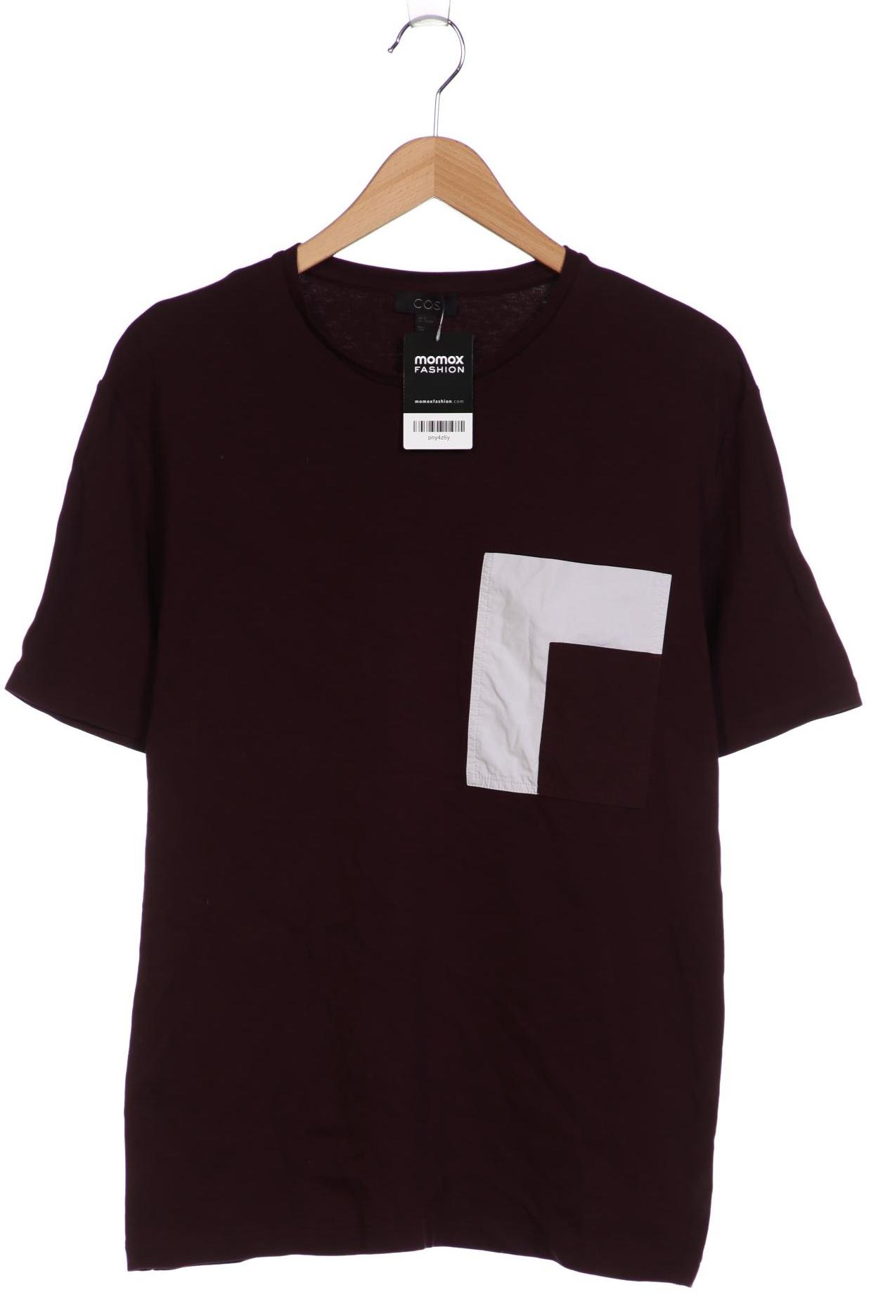 

COS Herren T-Shirt, bordeaux, Gr. 48